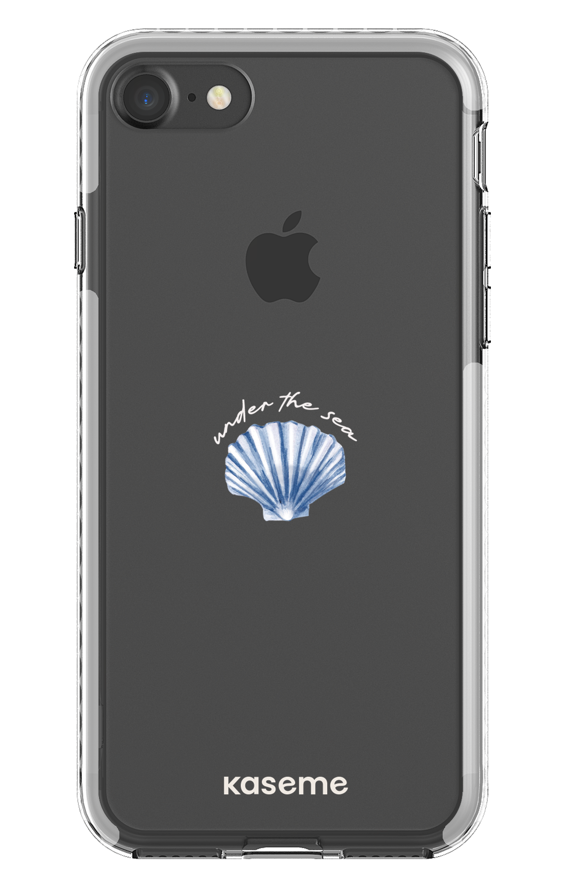 iPhone 7 Clear case - White Sealia Clear Case -