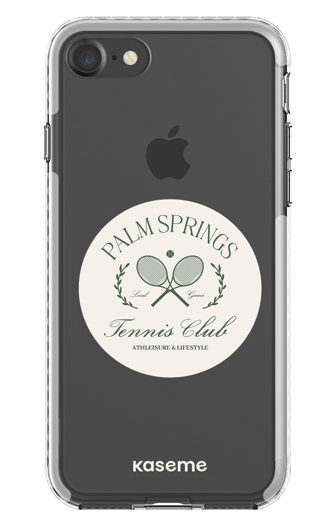 iPhone 7 Clear case - White Serve it up Clear Case -