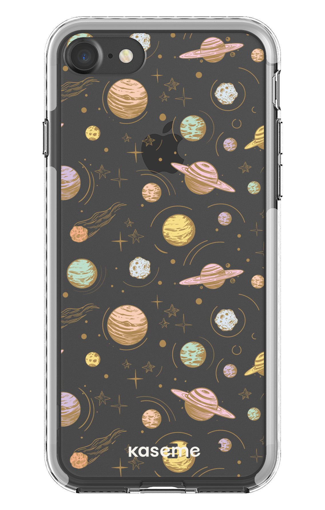 iPhone 7 Clear case - White Solar Clear Case -