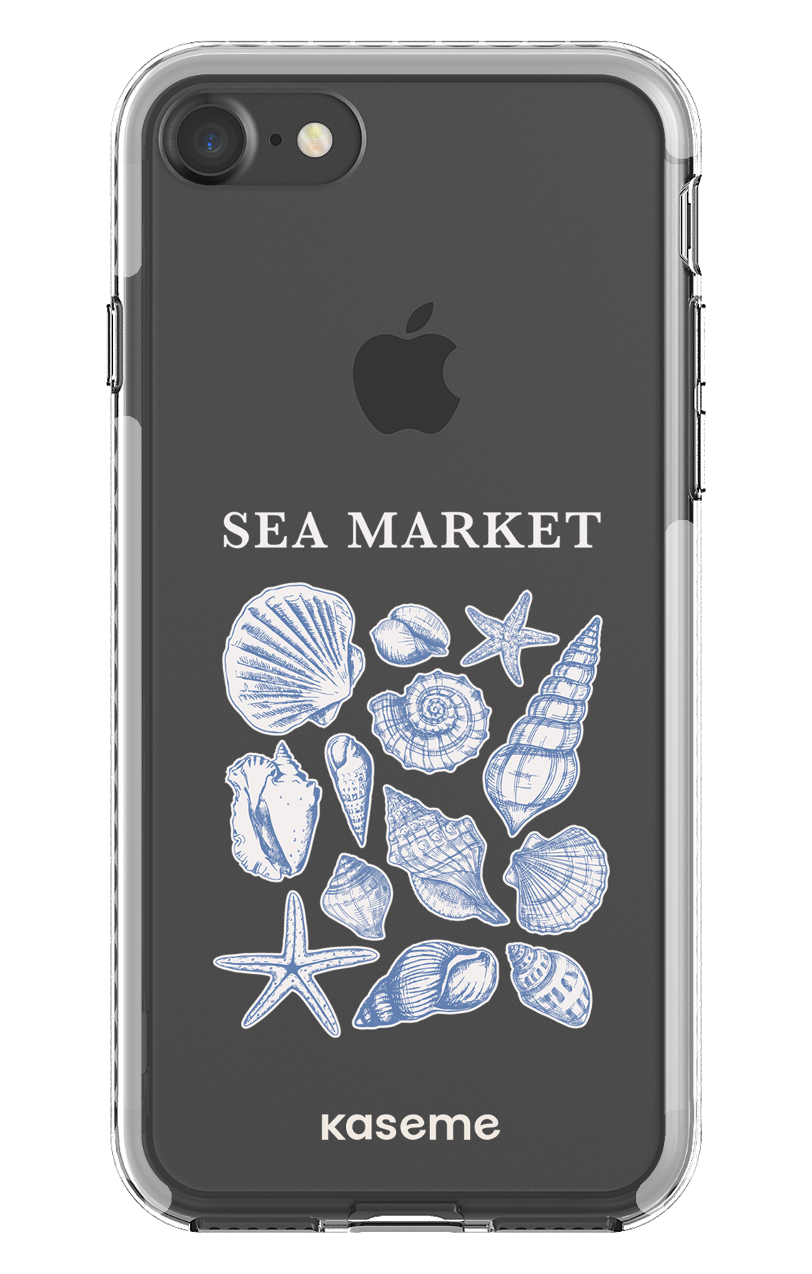 iPhone 7 Clear case - White Souvenir Clear Case -