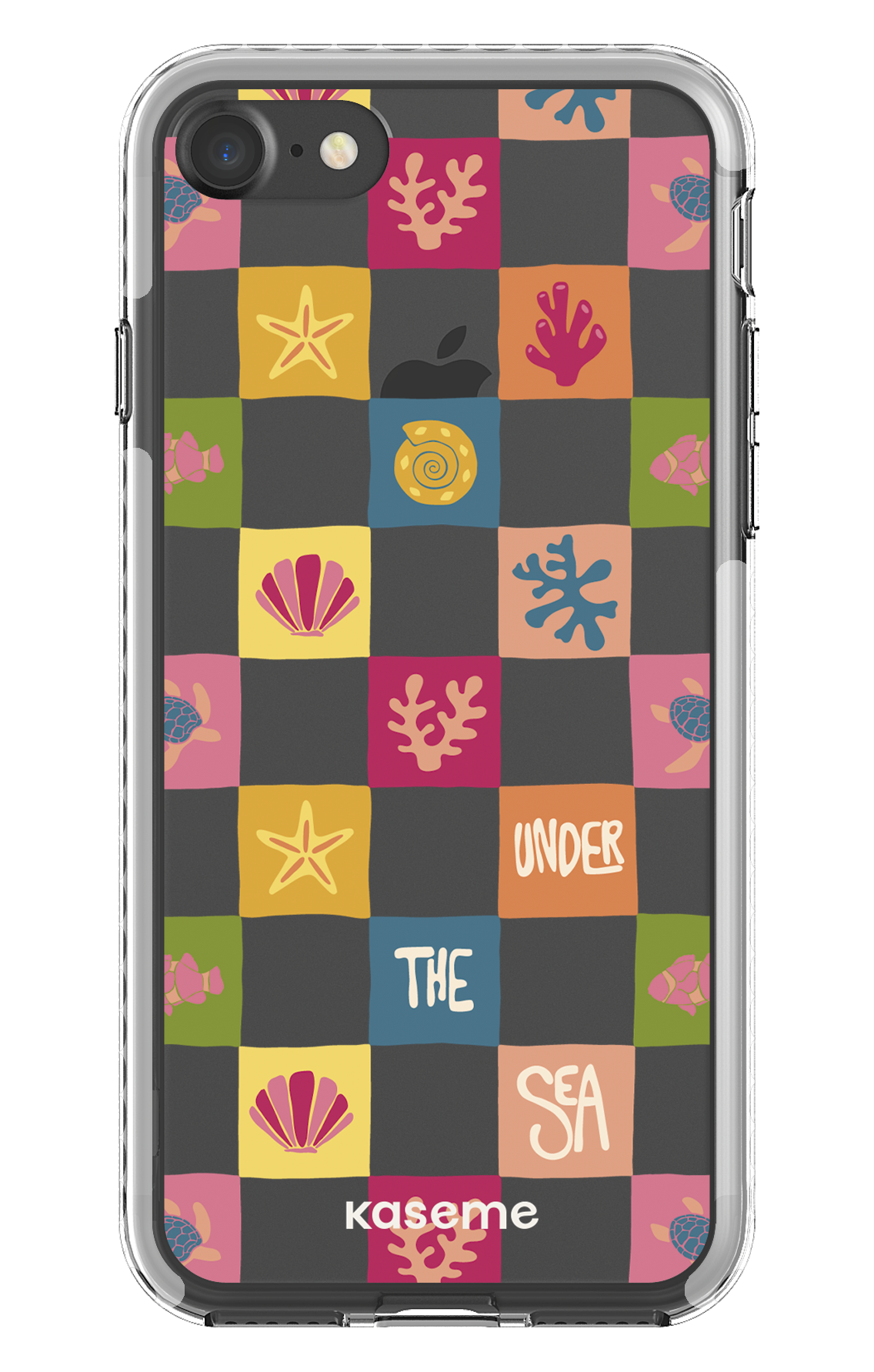 iPhone 7 Clear case - White Under the sea Clear Case -