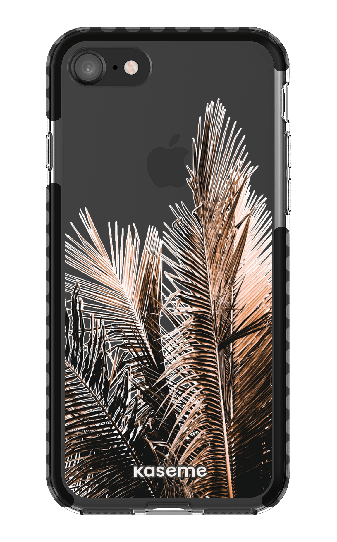 iPhone 8 Clear Case - Black Cali Clear Case -