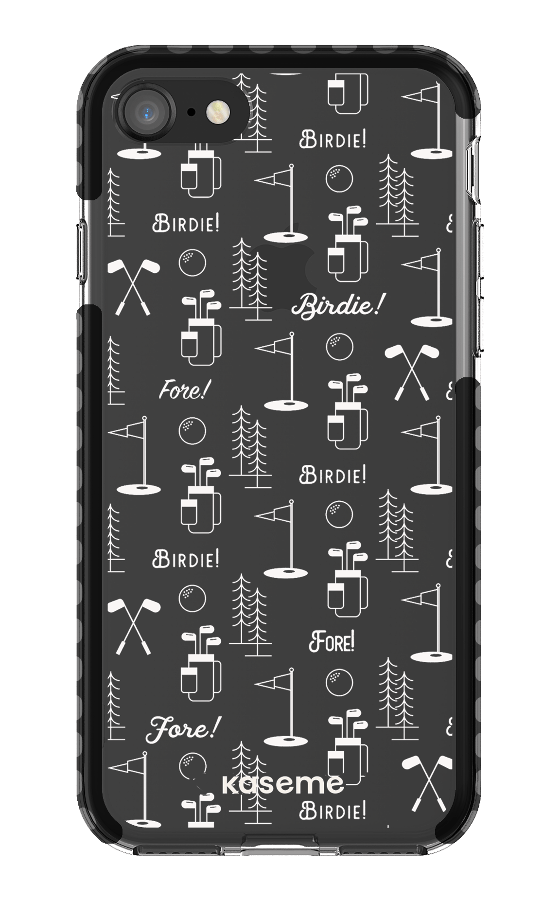 iPhone 8 Clear Case - Black Fore clear case -