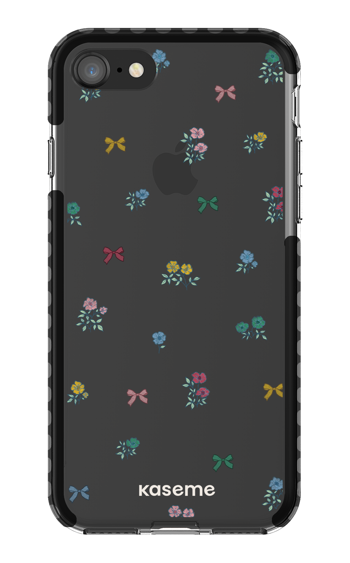 iPhone 8 Clear Case - Black Graceful Clear Case -