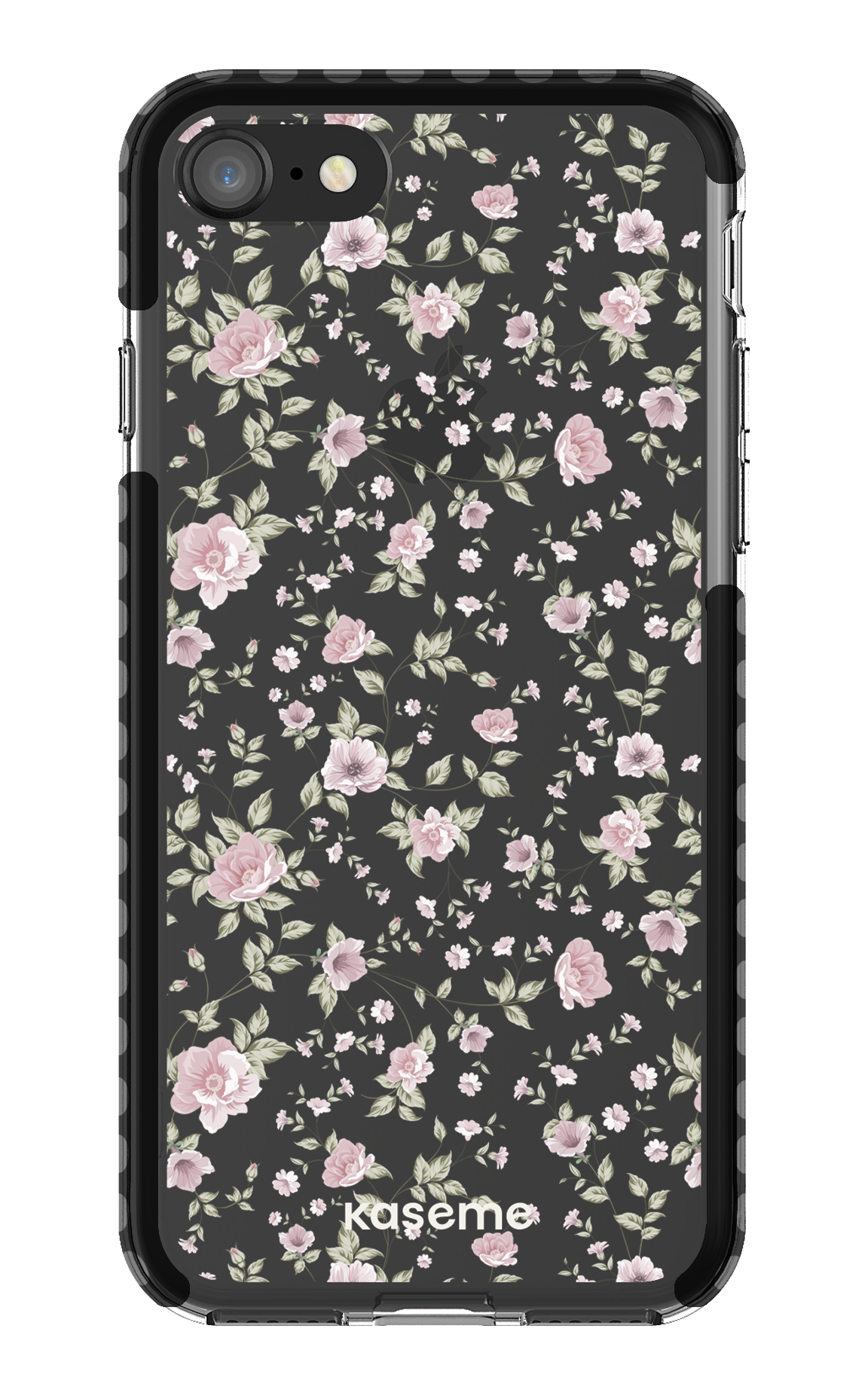 iPhone 8 Clear Case - Black La Vie en Rose Clear Case -