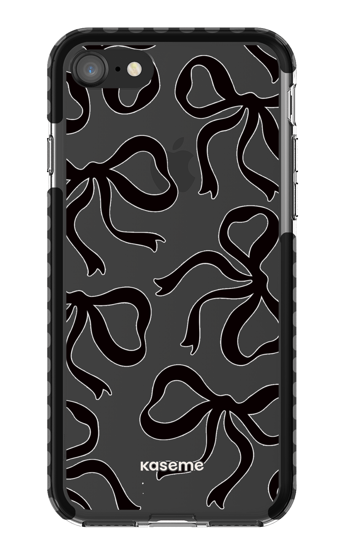 iPhone 8 Clear Case - Black Lace Black Clear Case -