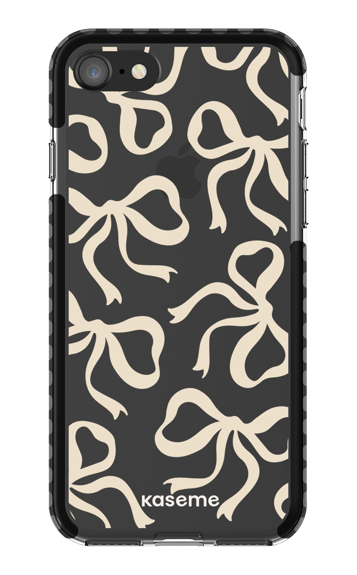 iPhone 8 Clear Case - Black Lace Clear Case -