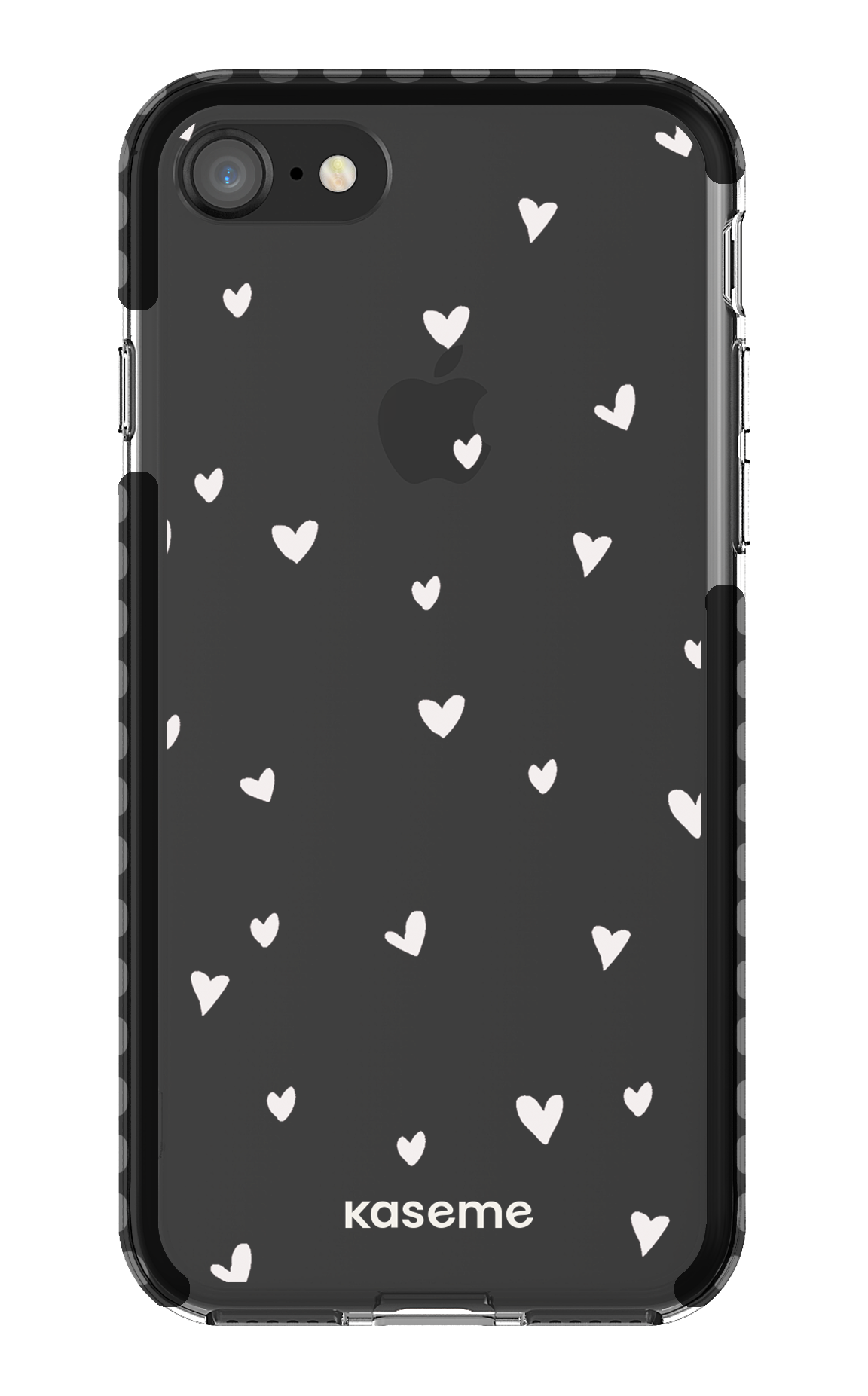 iPhone 8 Clear Case - Black Lovely Clear Case -