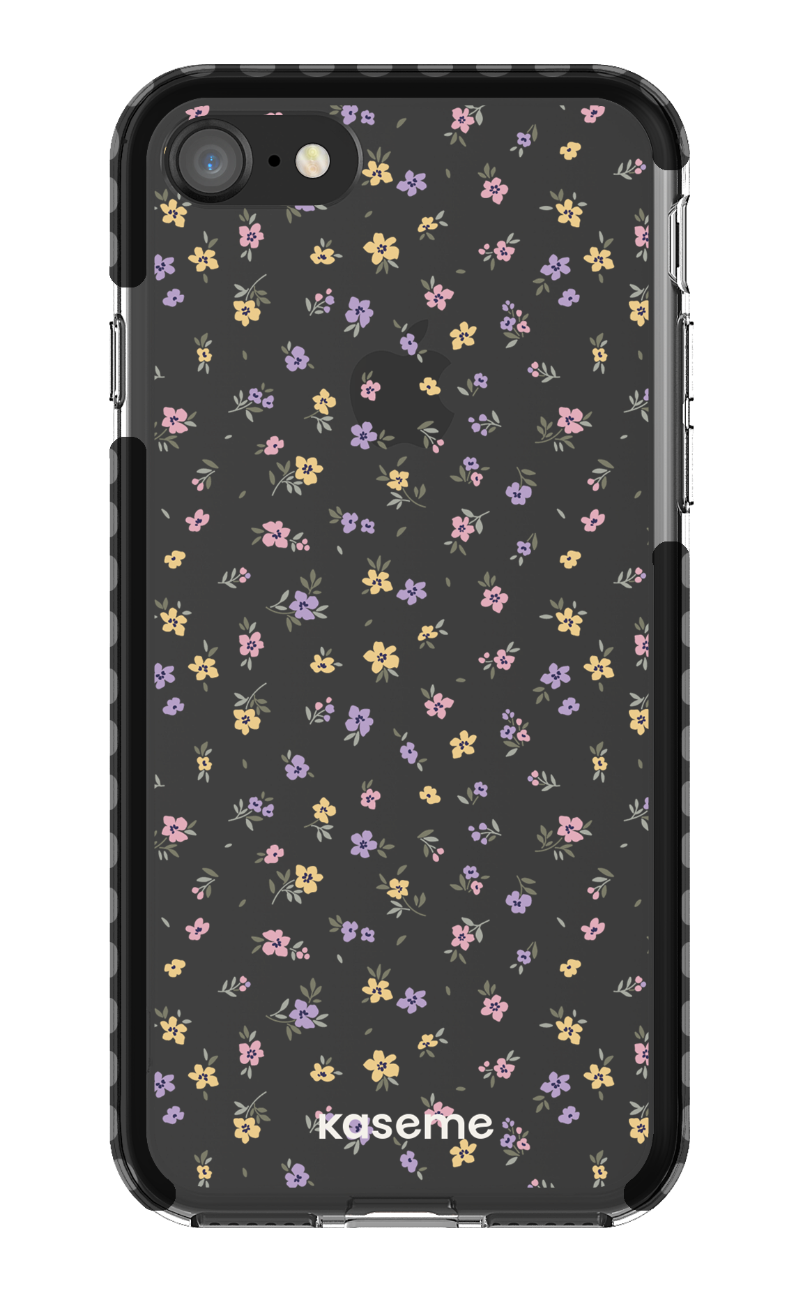 iPhone 8 Clear Case - Black Porcelain Blossom Clear Case -