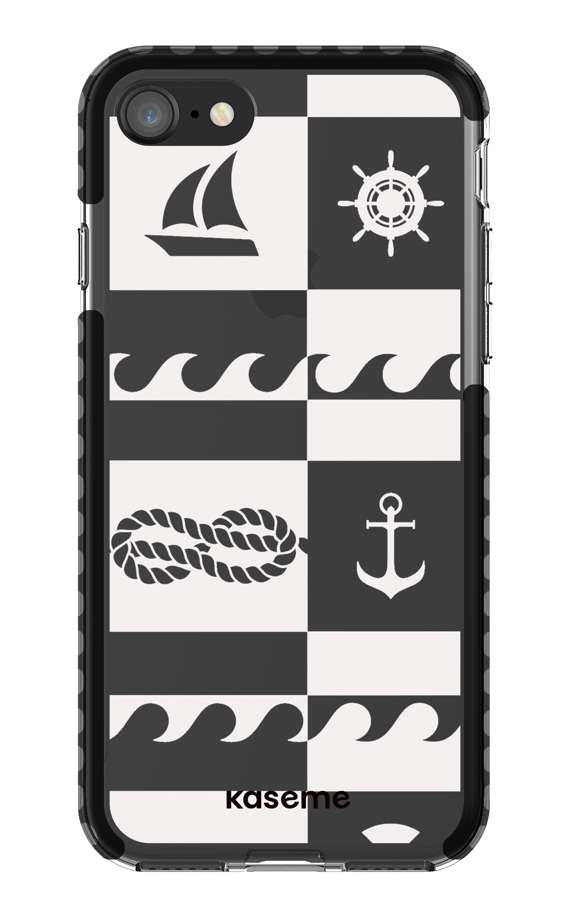 iPhone 8 Clear Case - Black Sail Clear Case -