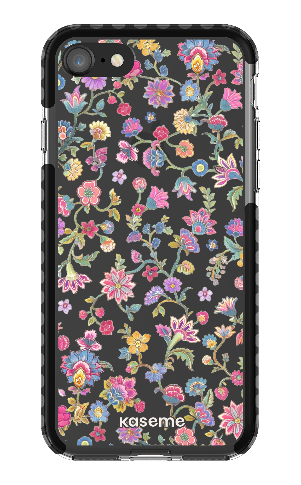 iPhone 8 Clear Case - Black Secret Garden Clear Case -