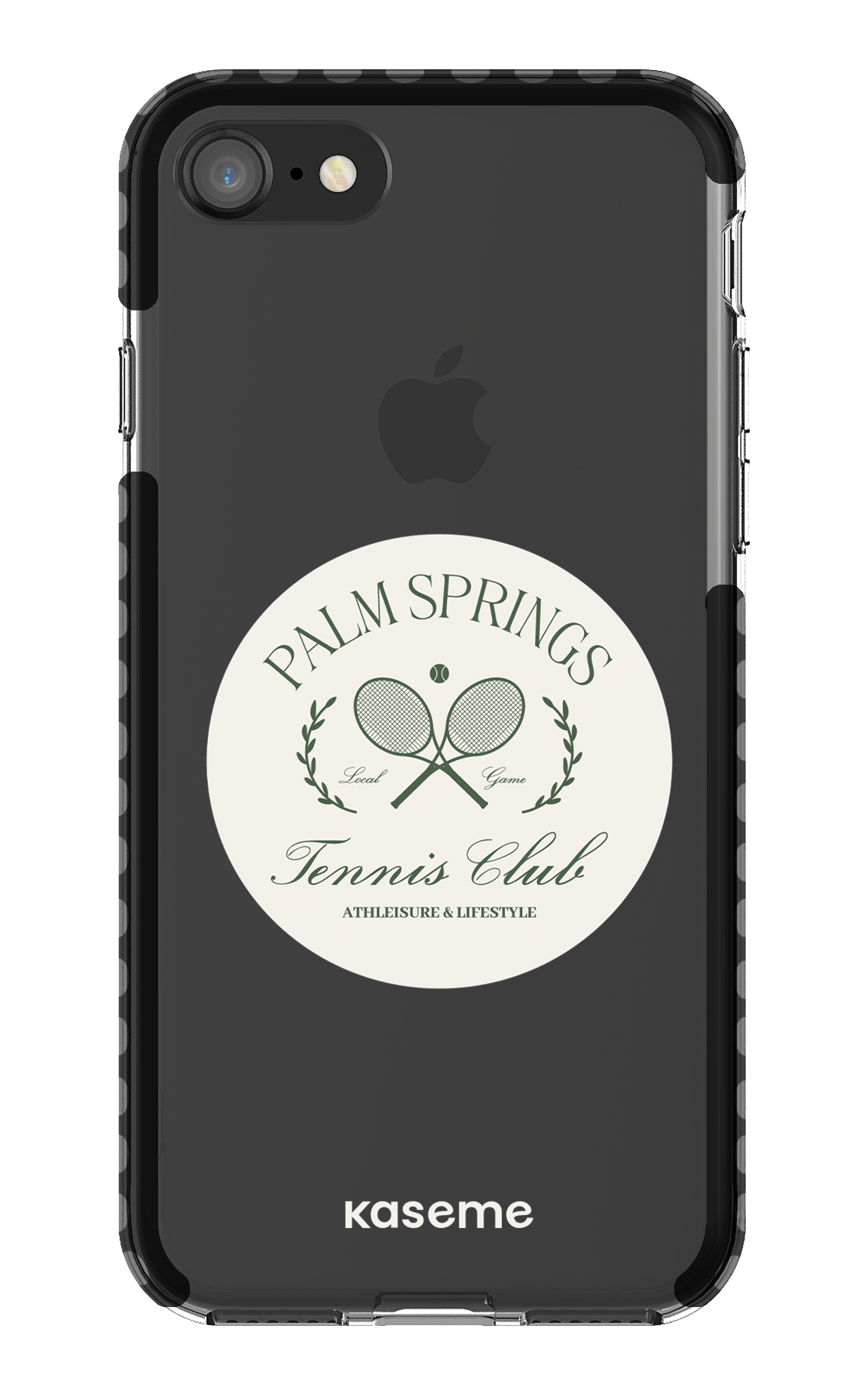 iPhone 8 Clear Case - Black Serve it up Clear Case -