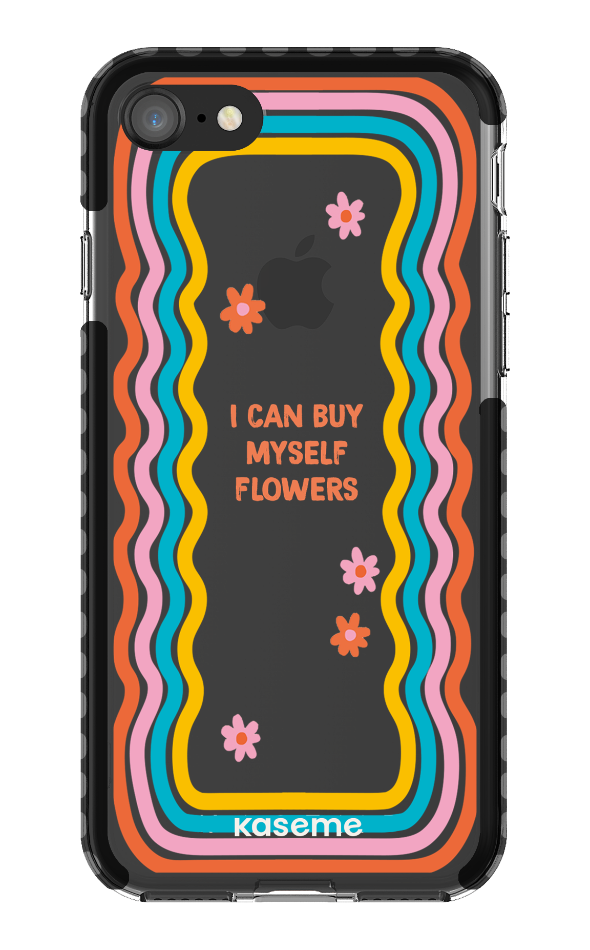 iPhone 8 Clear Case - Black She Can Clear Case -