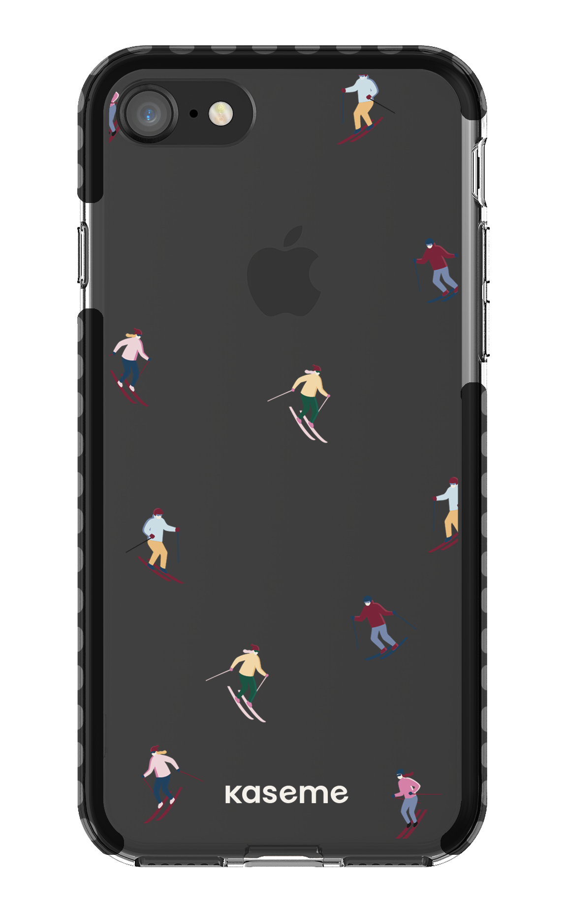 iPhone 8 Clear Case - Black Slope Clear Case -