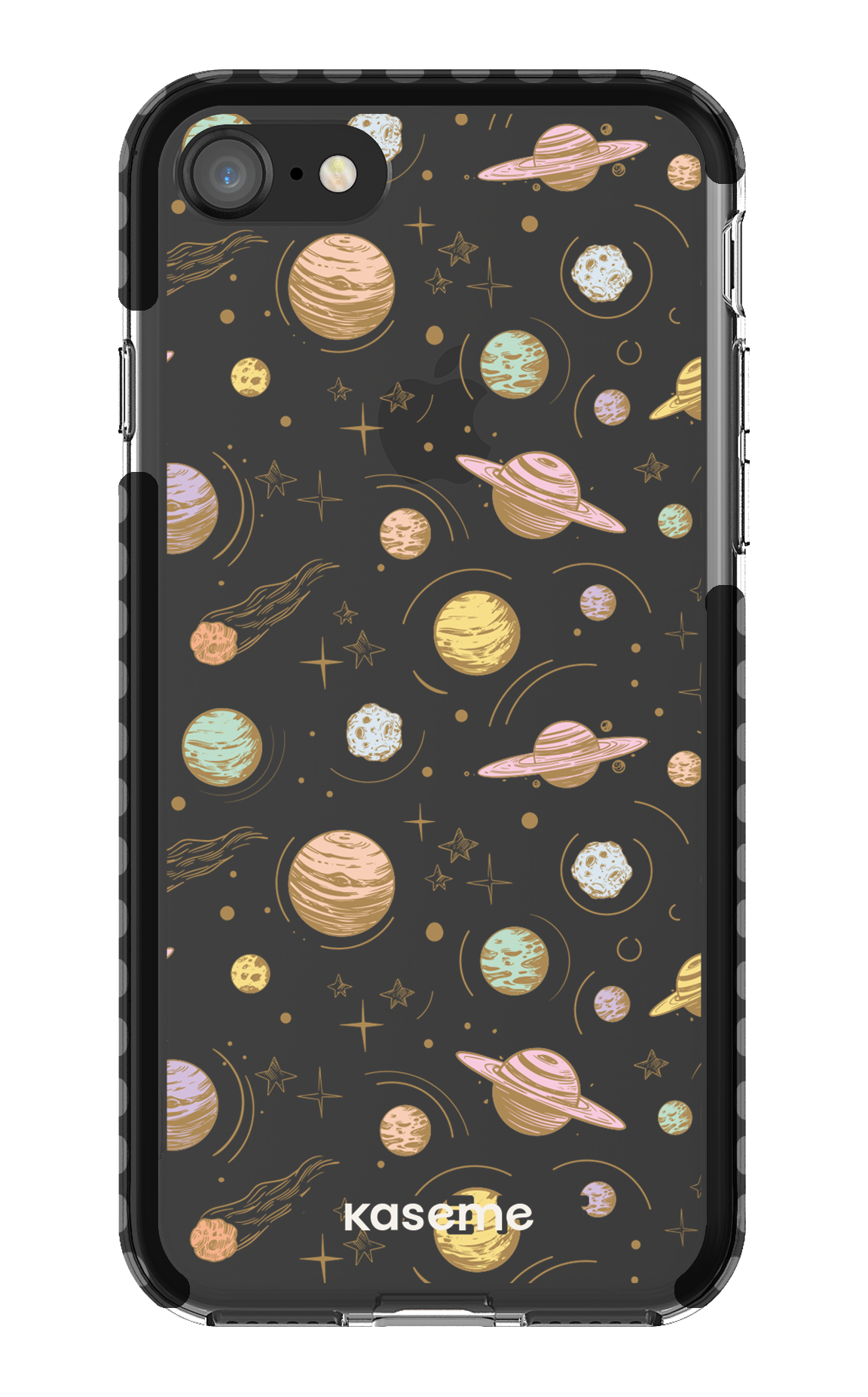 iPhone 8 Clear Case - Black Solar Clear Case -