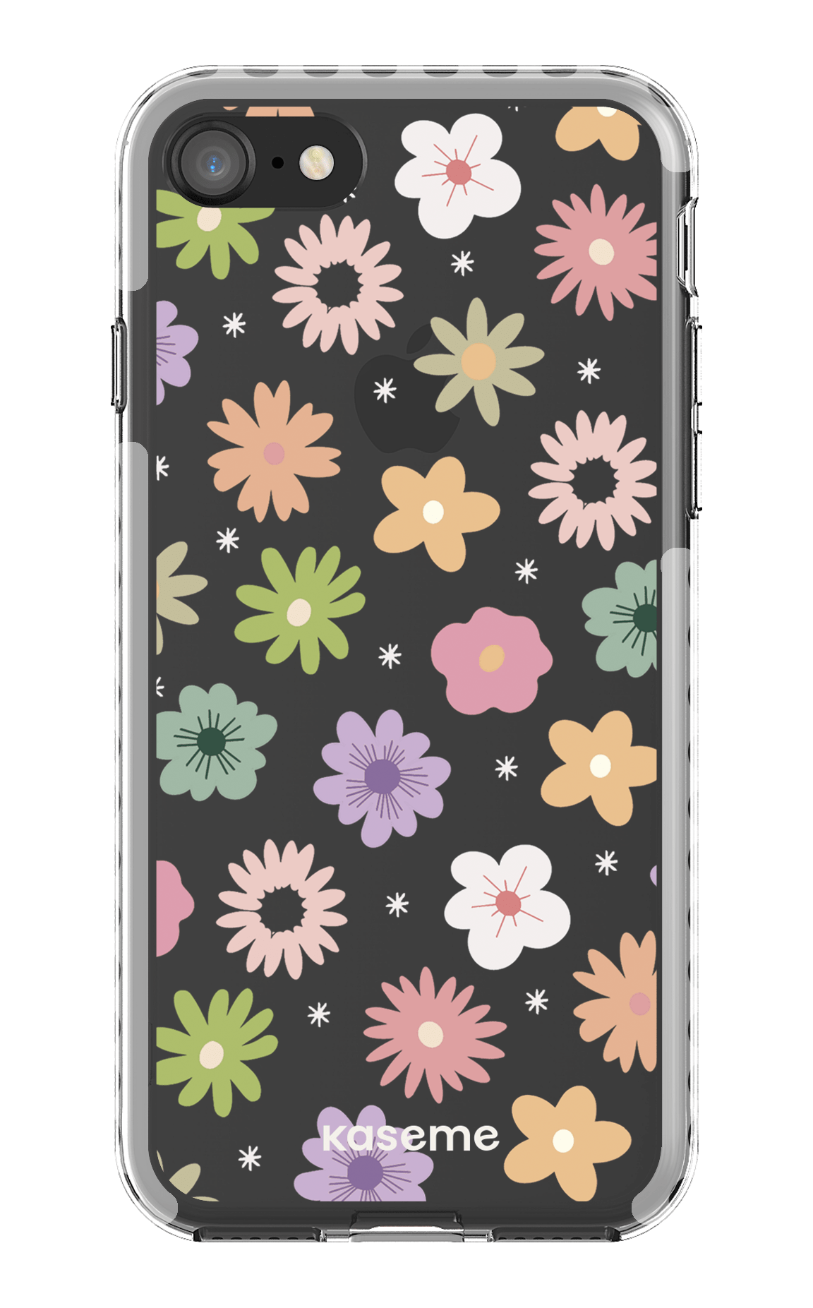 iPhone 8 Clear Case - White Adore small clear case -