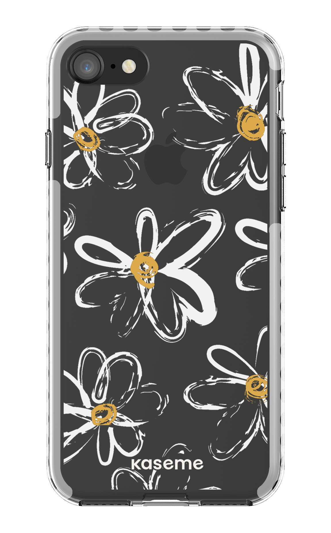 iPhone 8 Clear Case - White Give me flowers Clear Case -