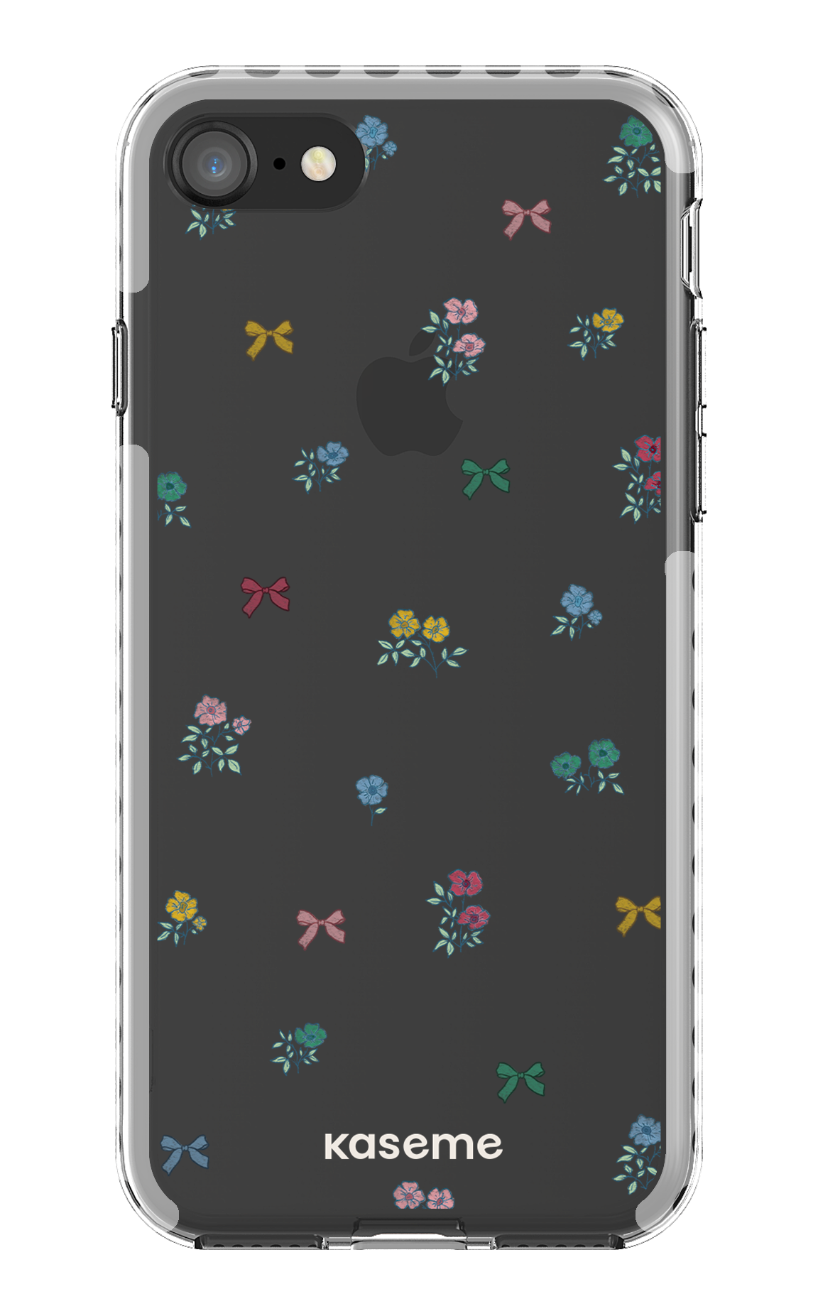 iPhone 8 Clear Case - White Graceful Clear Case -