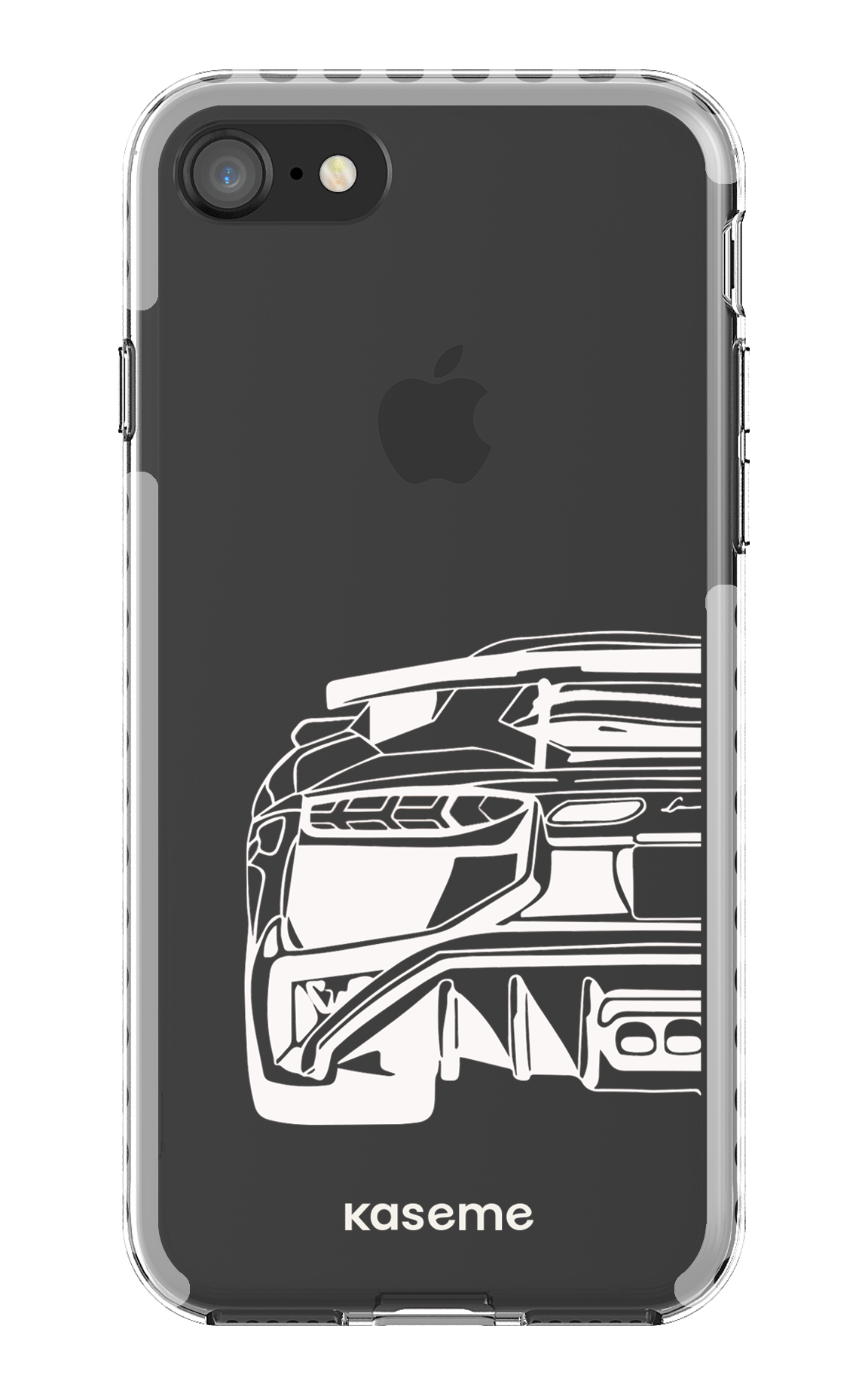 iPhone 8 Clear Case - White Lambo clear case -