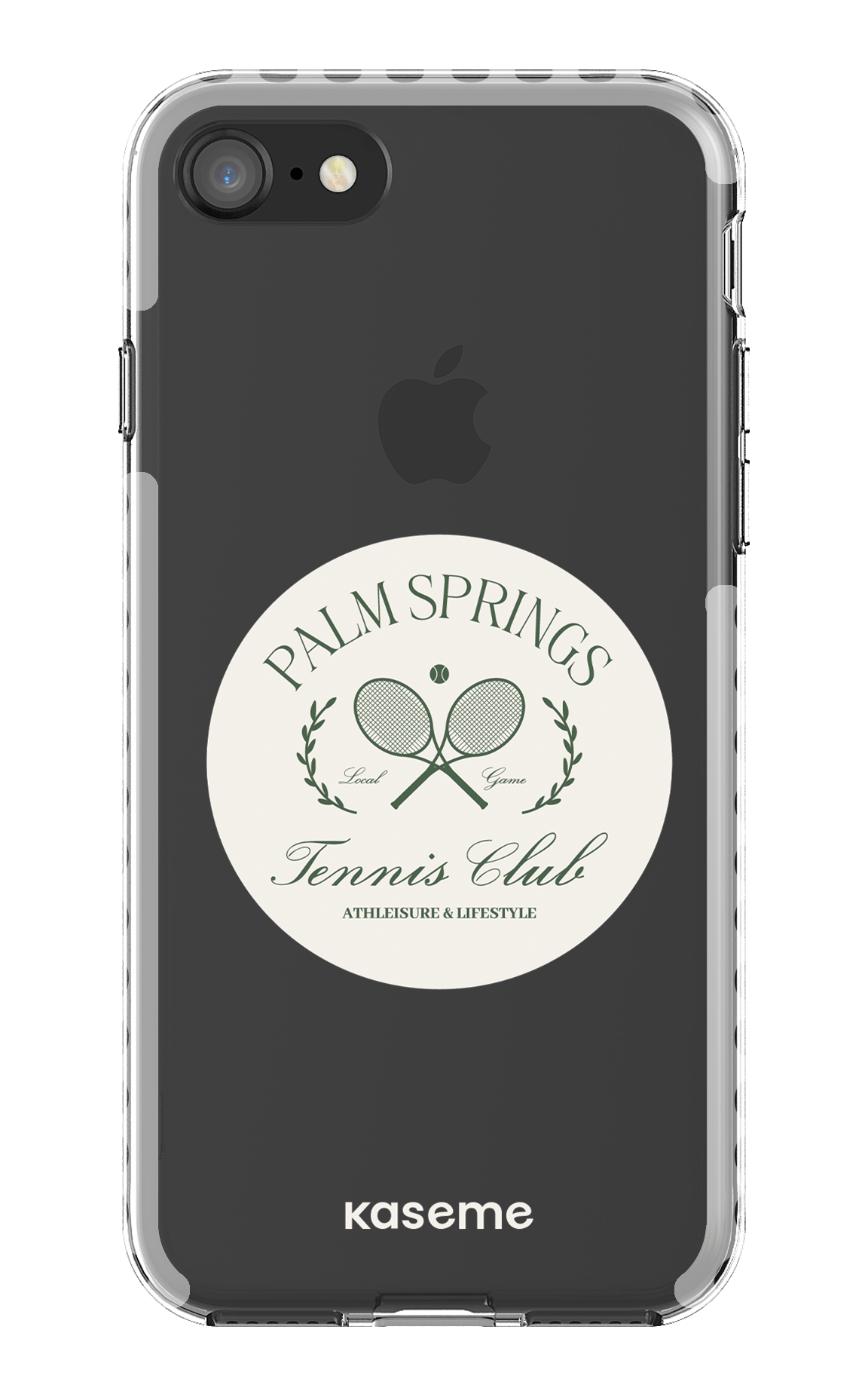 iPhone 8 Clear Case - White Serve it up Clear Case -