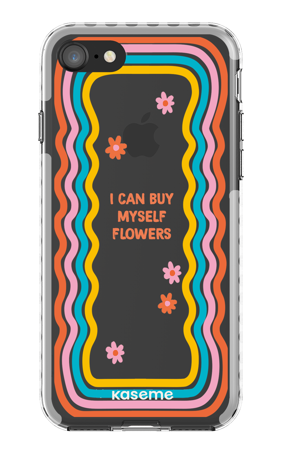 iPhone 8 Clear Case - White She Can Clear Case -