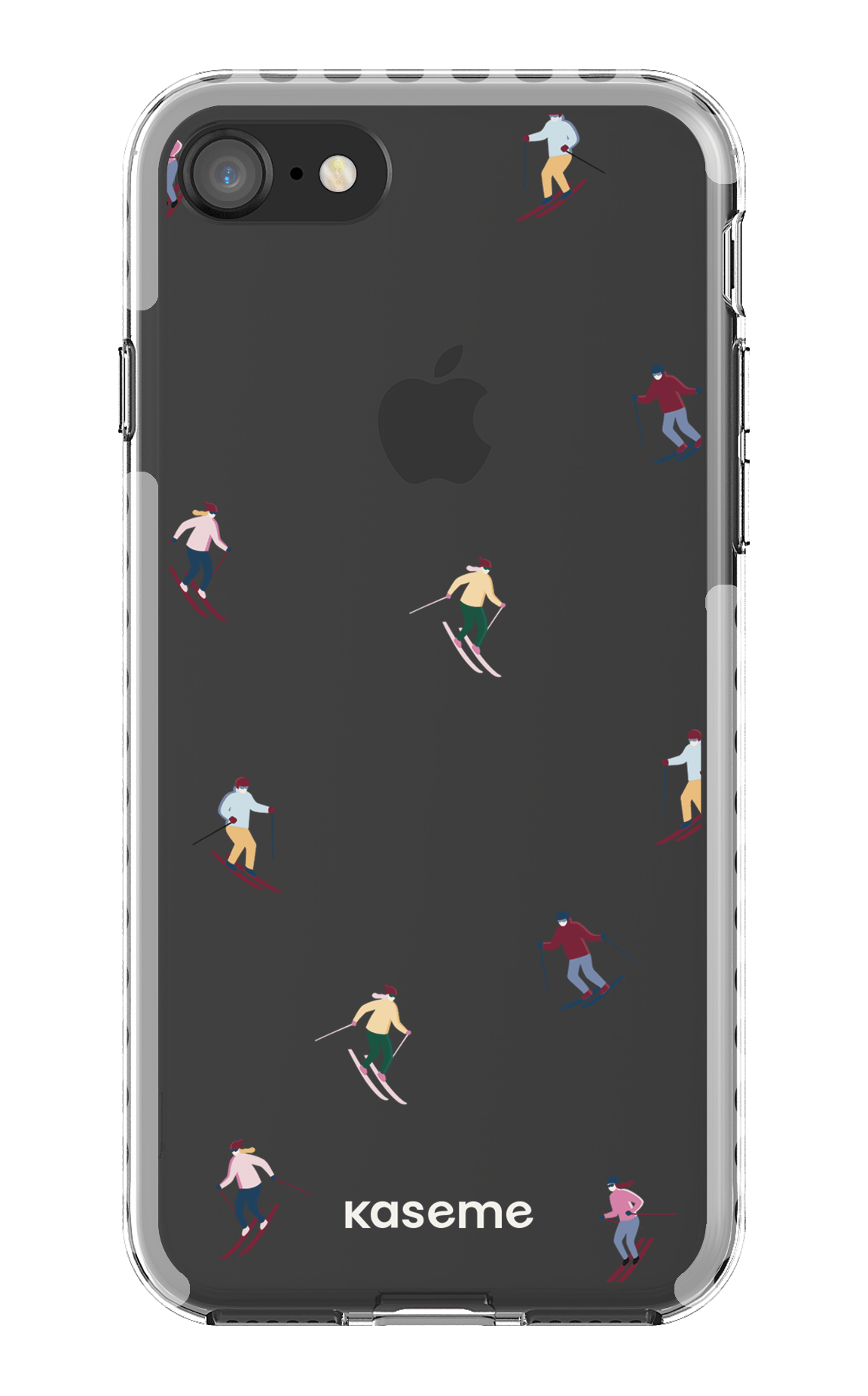 iPhone 8 Clear Case - White Slope Clear Case -