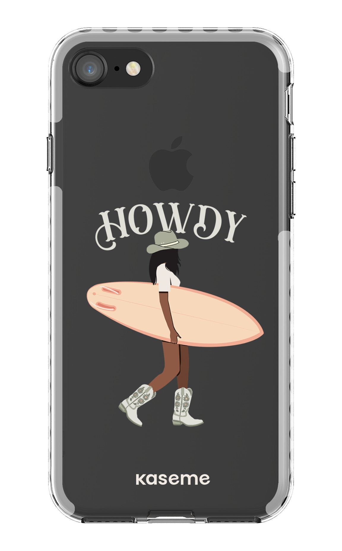 iPhone 8 Clear Case - White Westsea Green Clear Case -