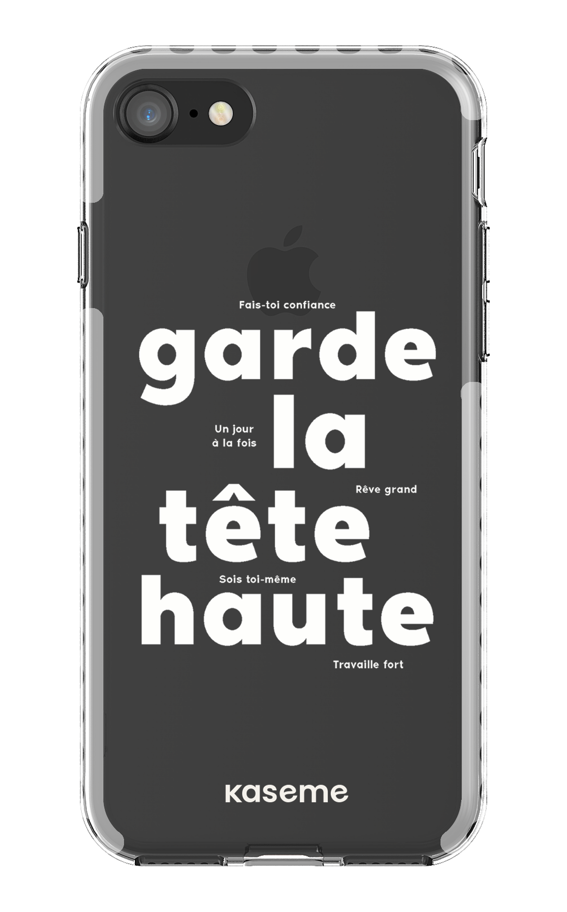 iPhone SE Clear Case - White État d'esprit Clear Case -