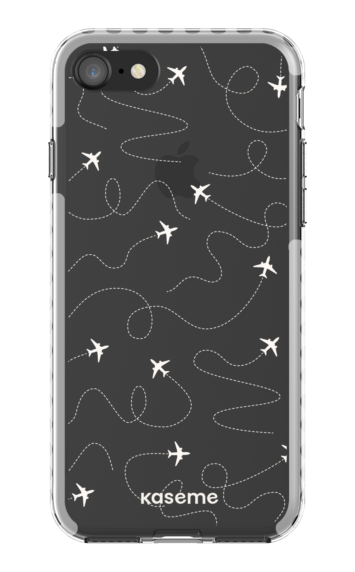 iPhone SE Clear Case - White Globetrotter Clear Case -