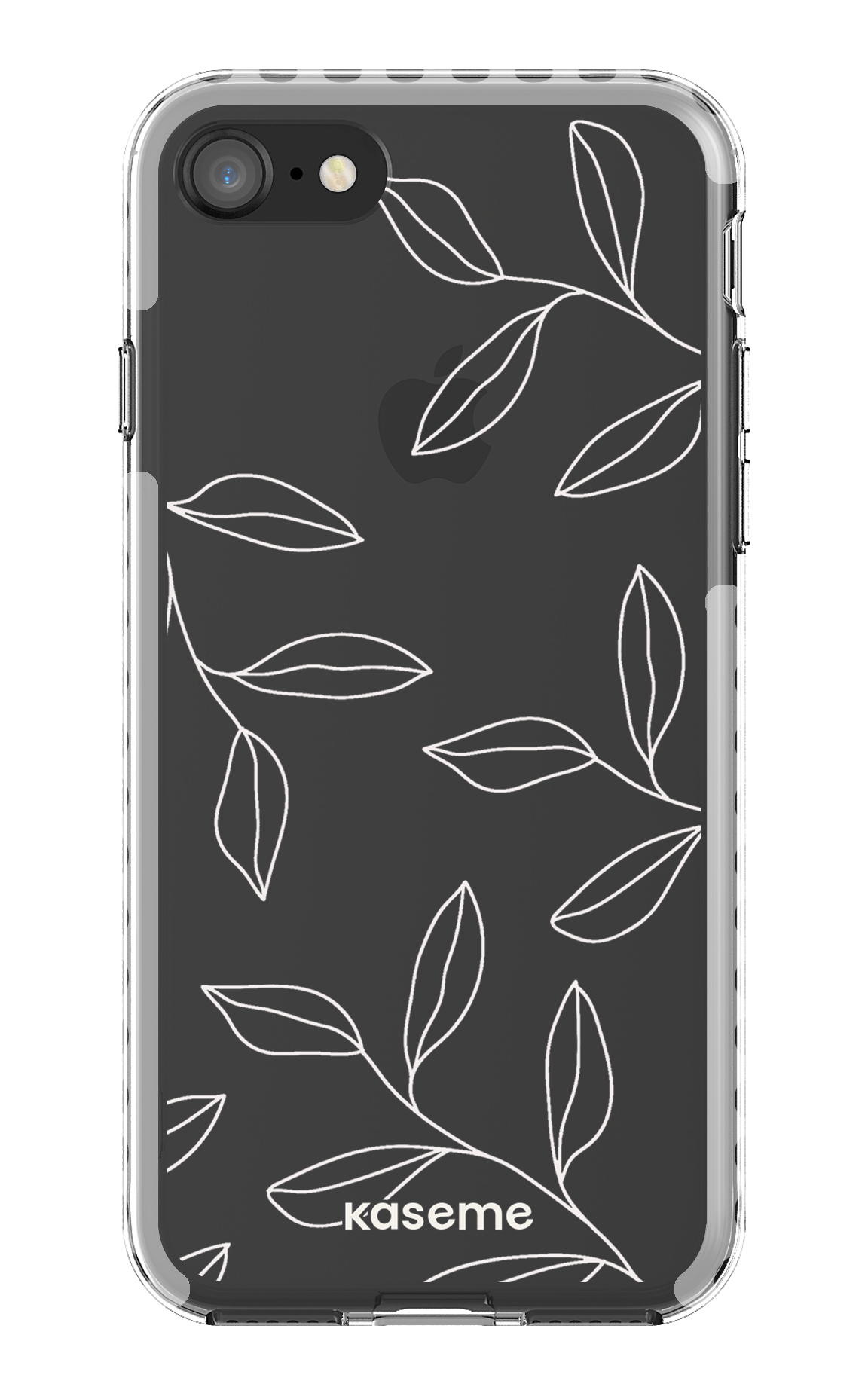 iPhone SE Clear Case - White Gloomy Clear Case -