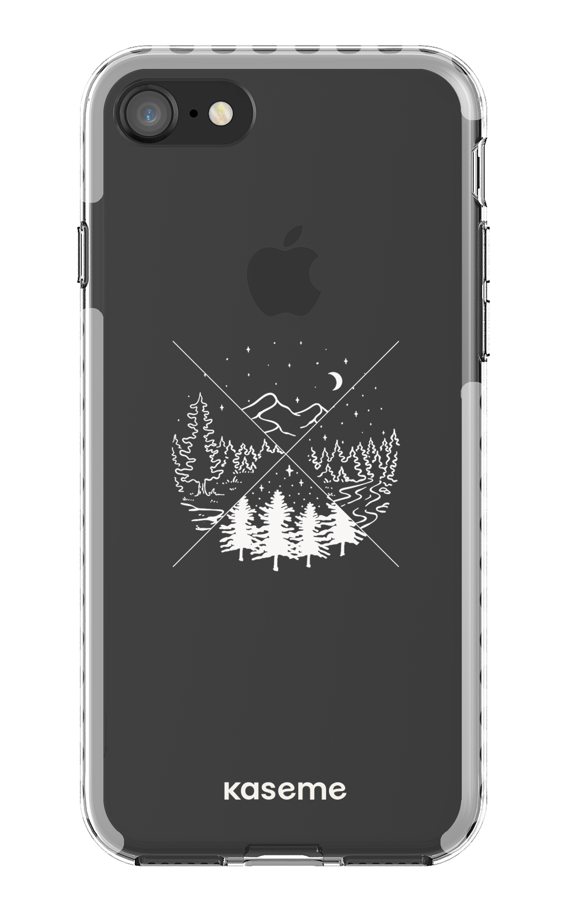 iPhone SE Clear Case - White Hike Clear Case -