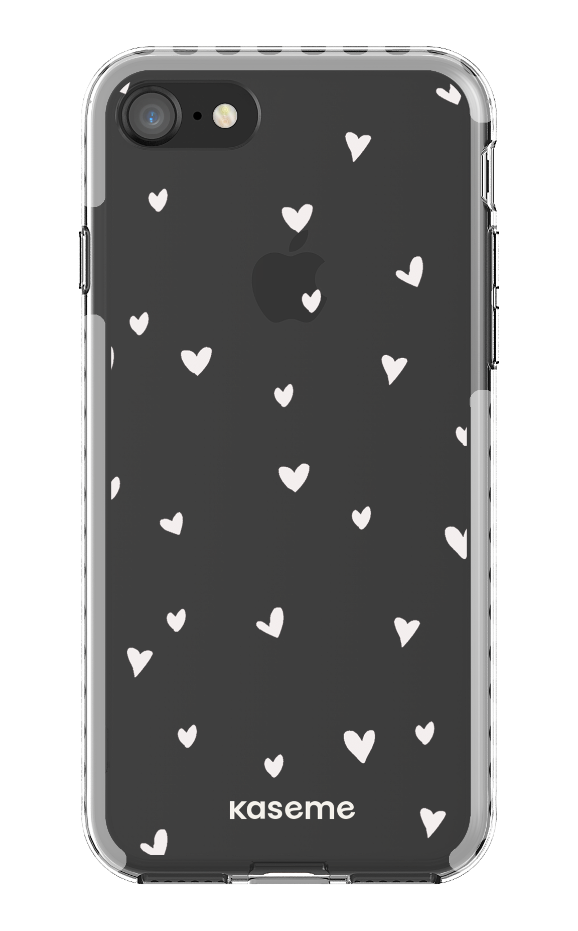 iPhone SE Clear Case - White Lovely Clear Case -