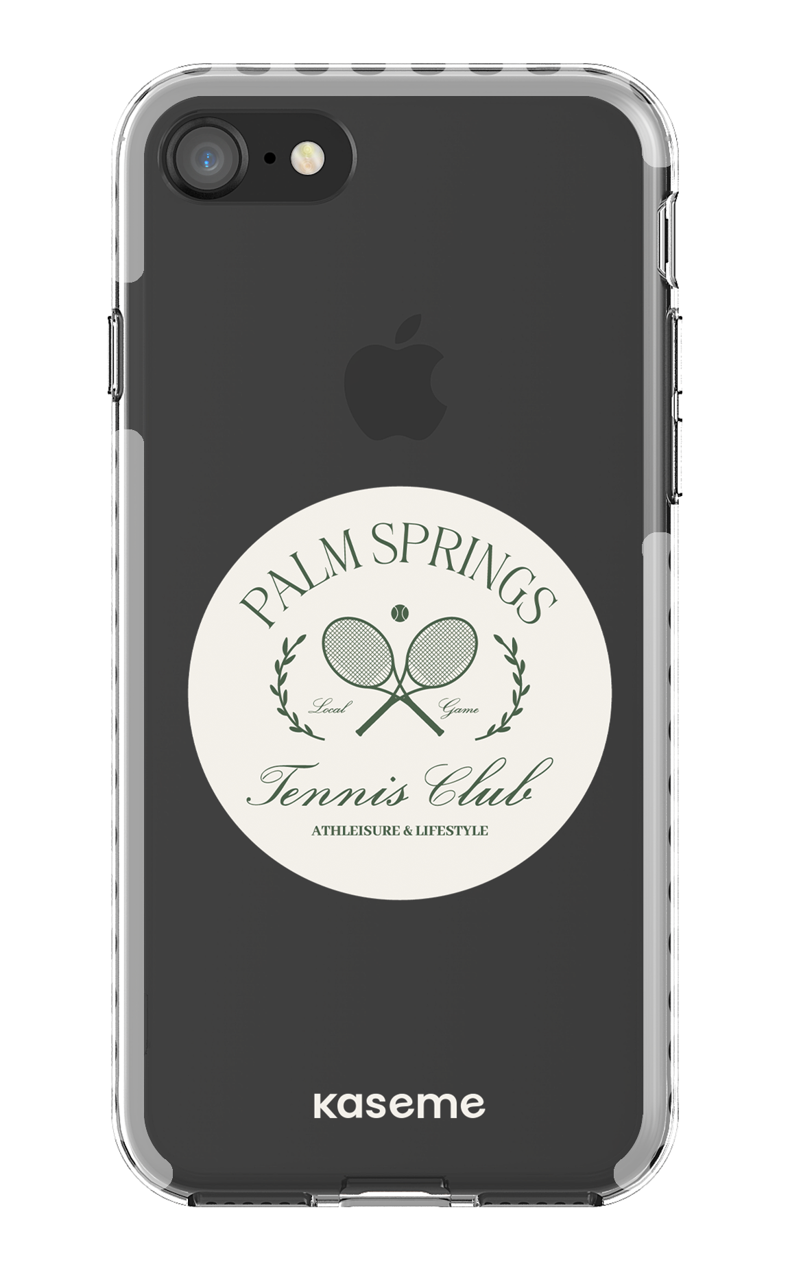 iPhone SE Clear Case - White Serve it up Clear Case -
