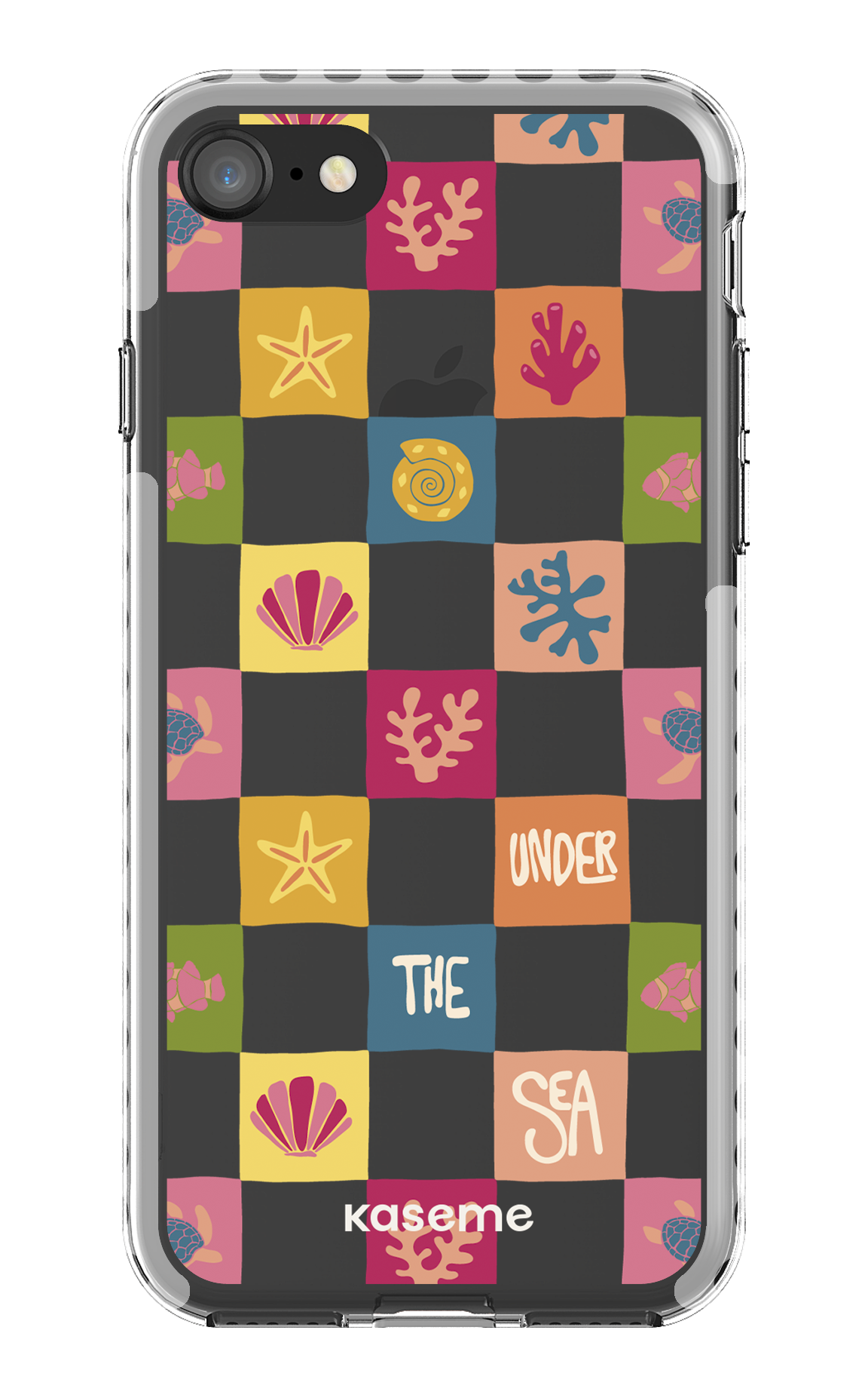 iPhone SE Clear Case - White Under the sea Clear Case -