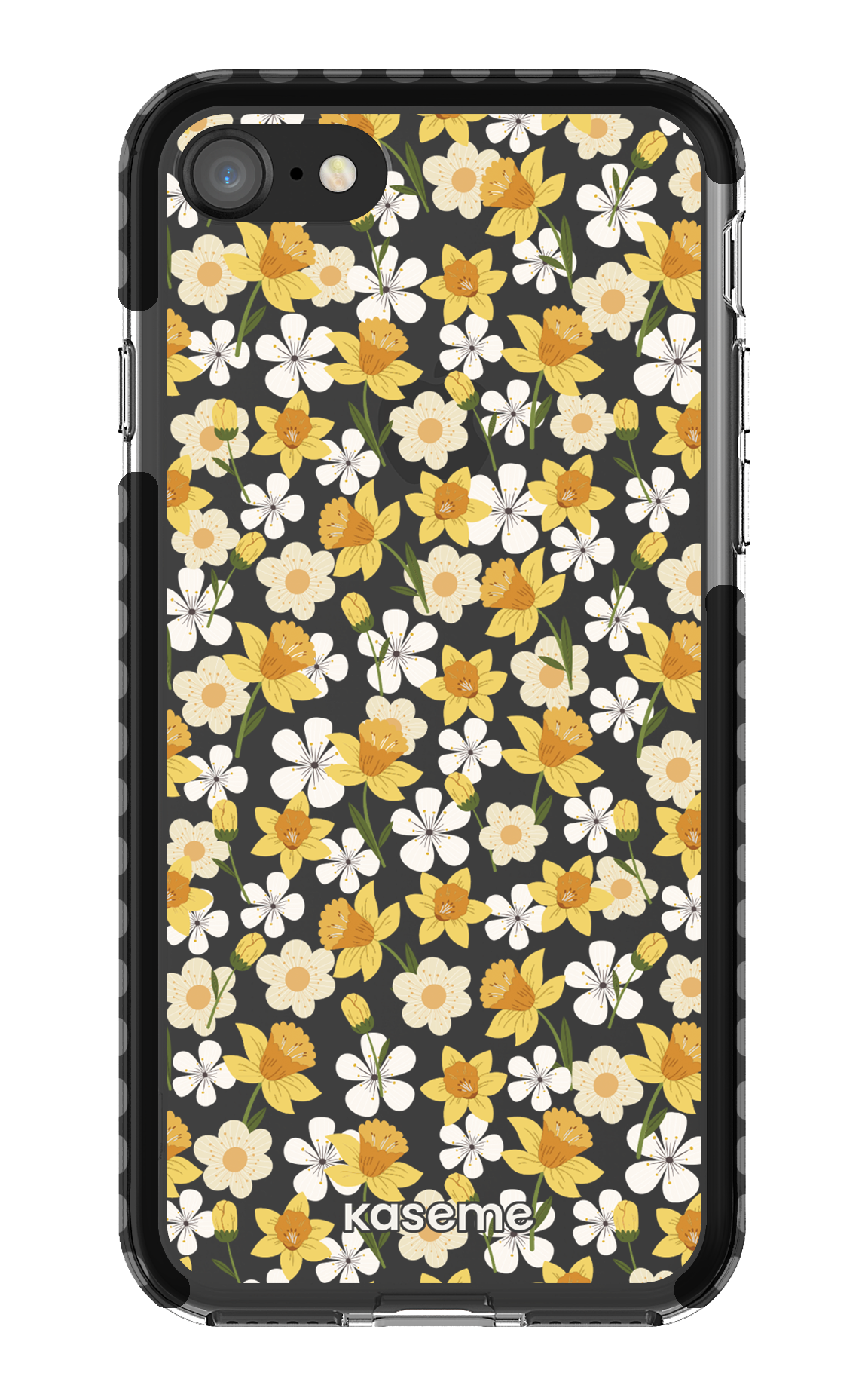 iPhone SE Clear Case Black Daffodil Clear Case -