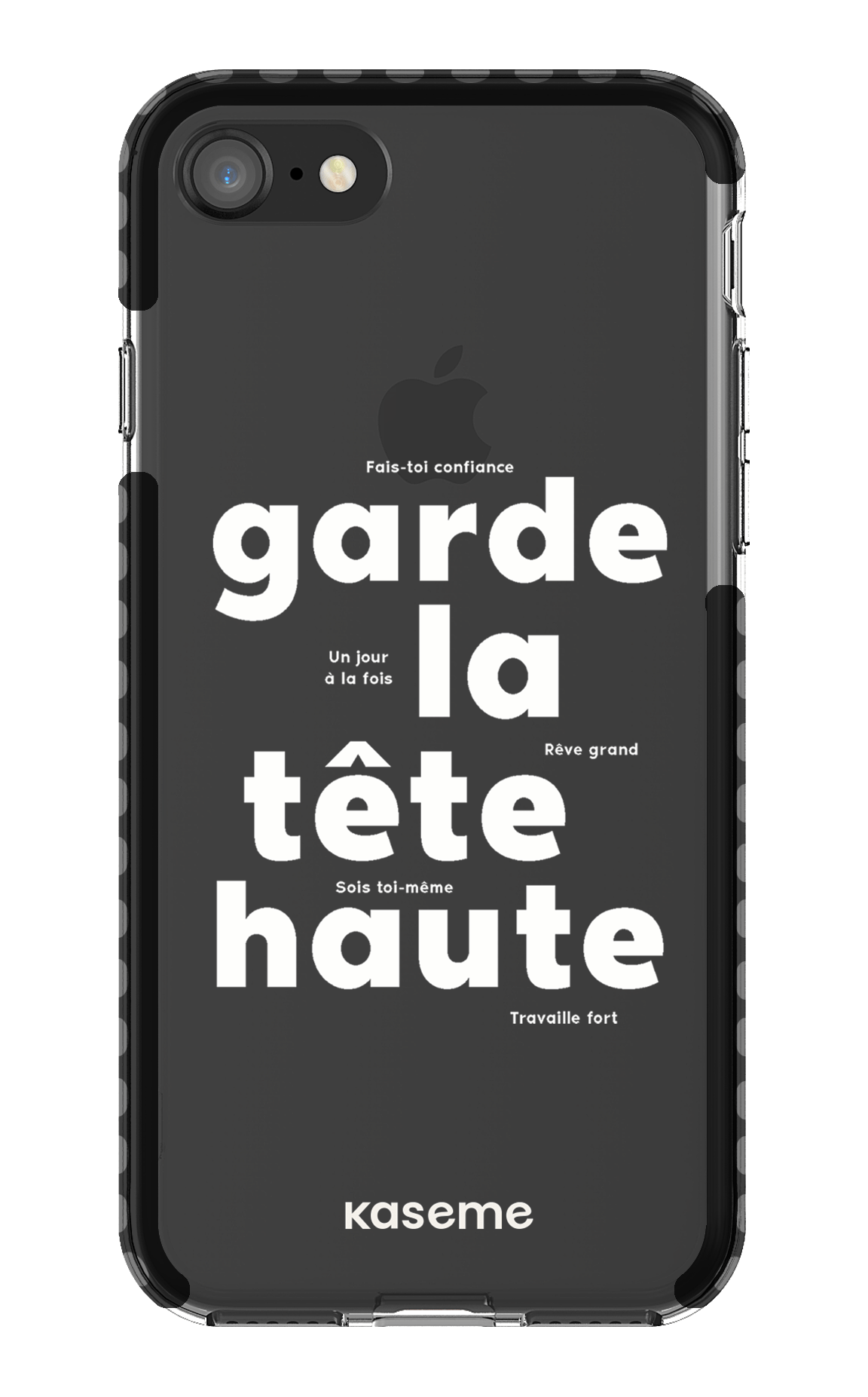 iPhone SE Clear Case Black État d'esprit Clear Case -