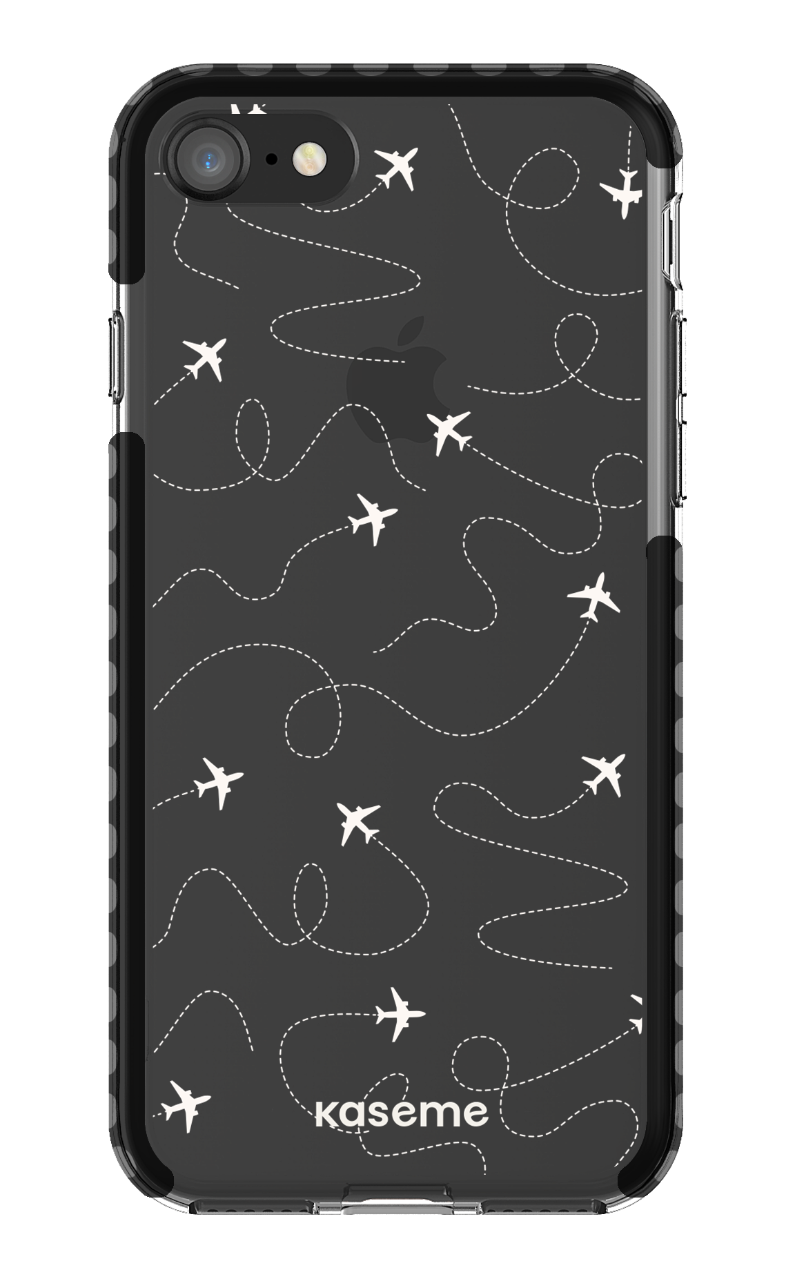 iPhone SE Clear Case Black Globetrotter Clear Case -