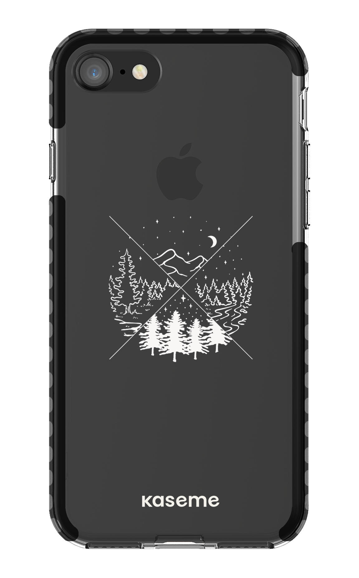 iPhone SE Clear Case Black Hike Clear Case -