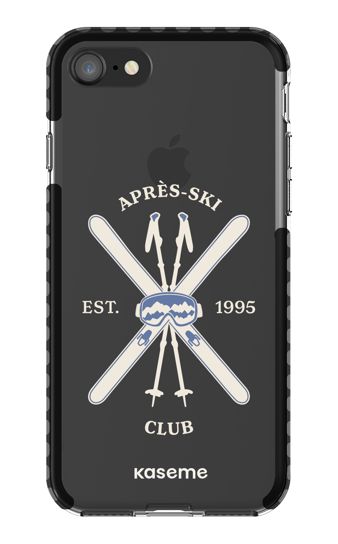 iPhone SE Clear Case Black Off-Track Clear Case -