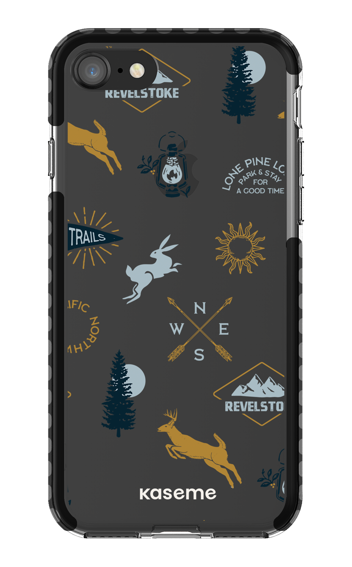 iPhone SE Clear Case Black Revelstoke white clear case -