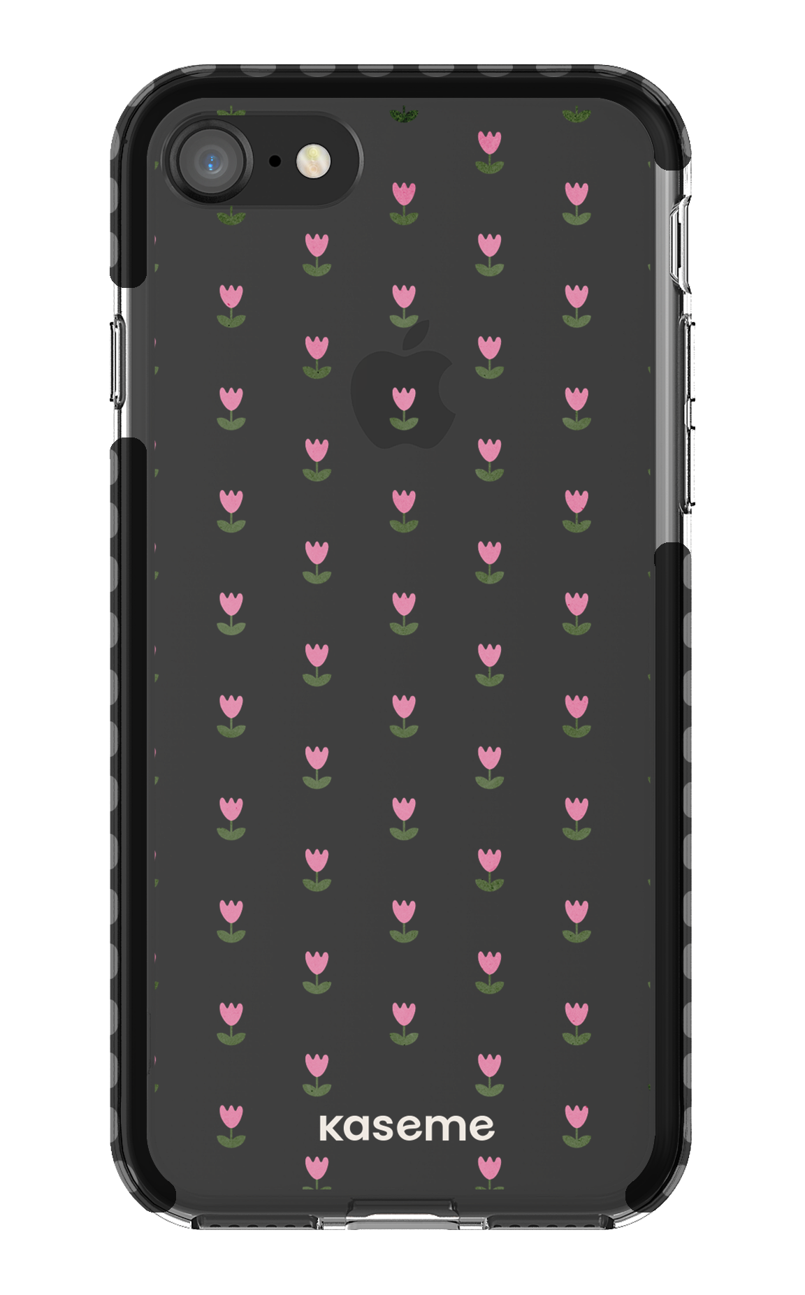 iPhone SE Clear Case Black Triumph Pink Clear Case -