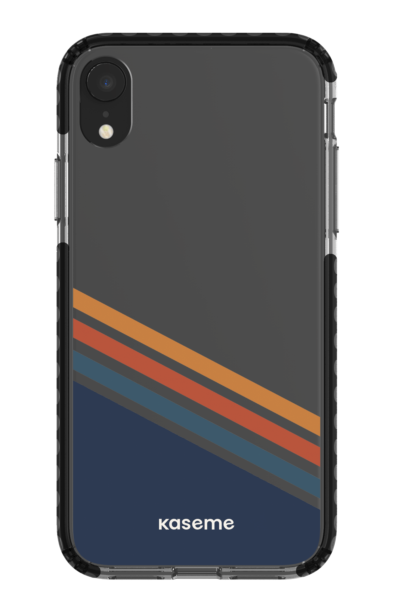 iPhone XR Clear Case - Black Bitter Clear Case -