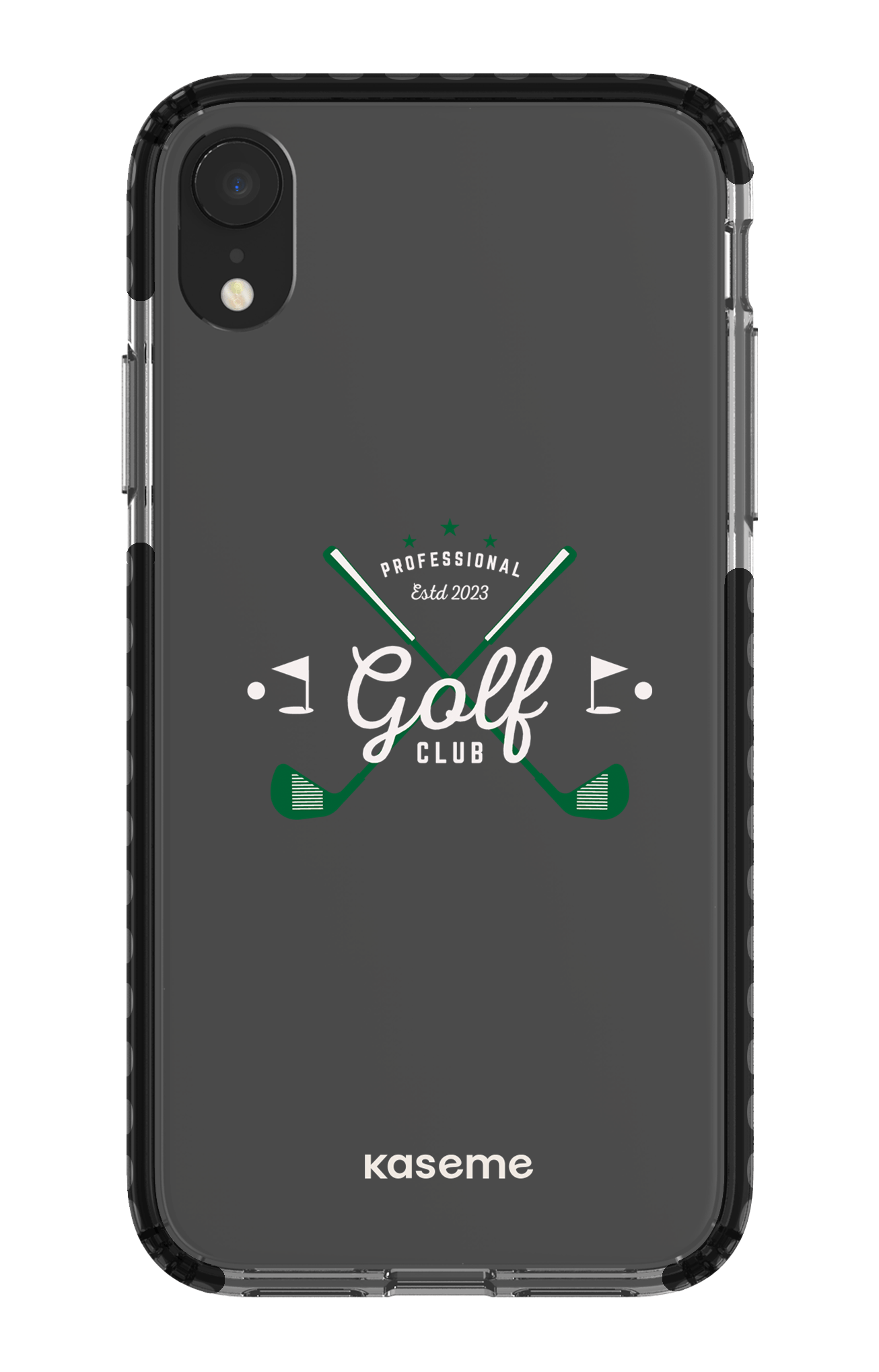 iPhone XR Clear Case - Black Bogey clear case -