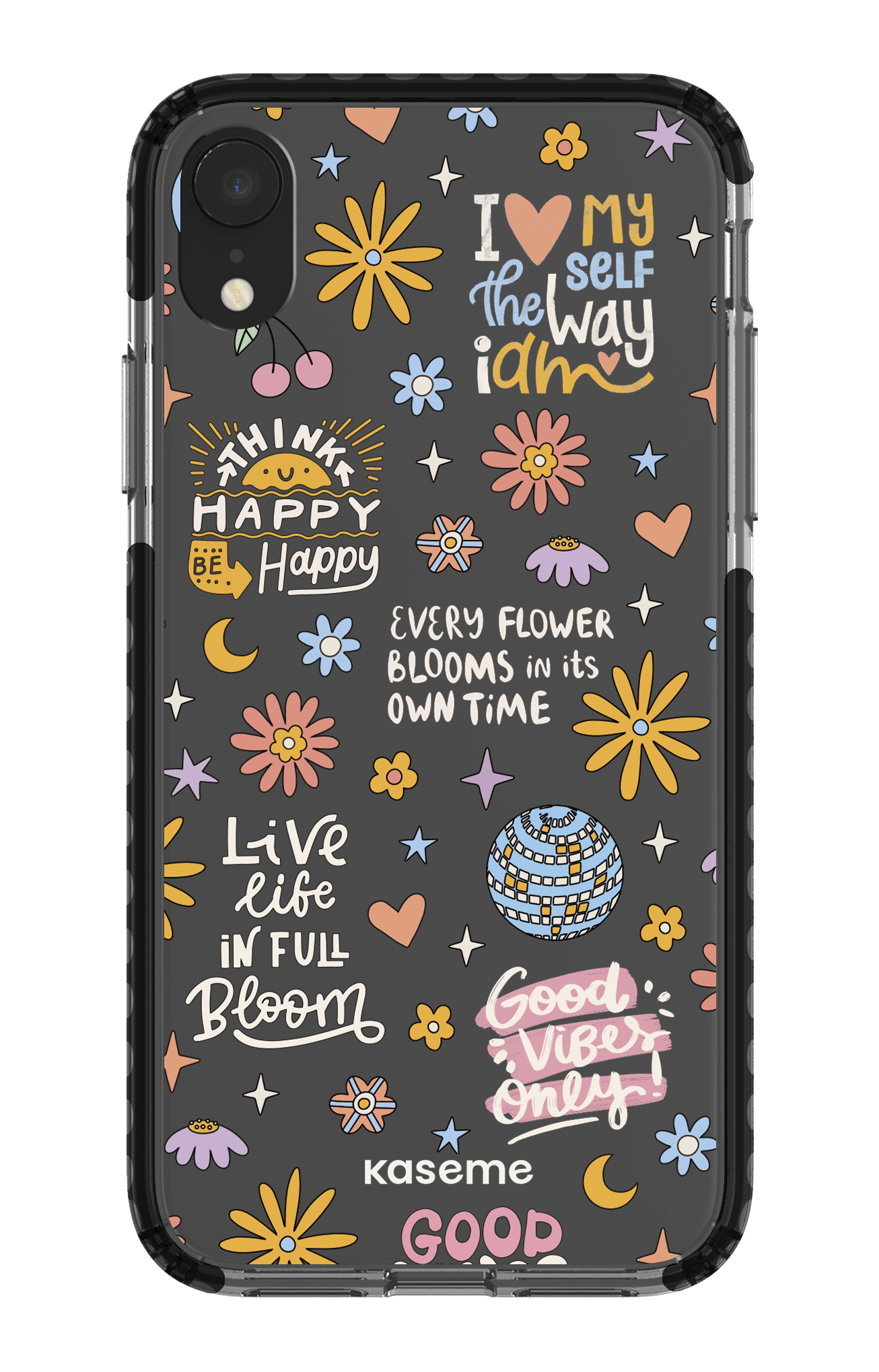 iPhone XR Clear Case - Black Candid clear case -