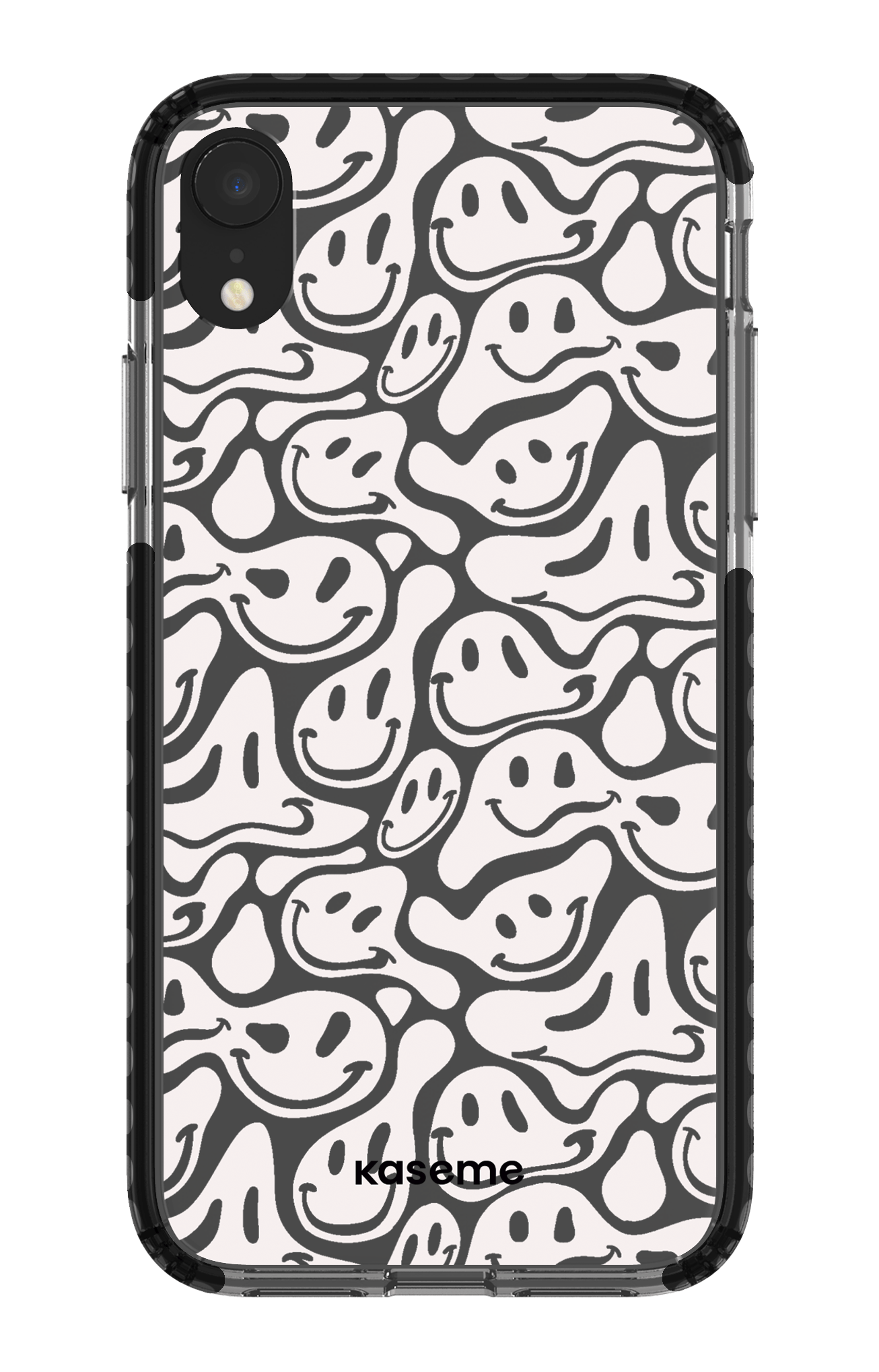 iPhone XR Clear Case - Black Dystopia Clear Case -