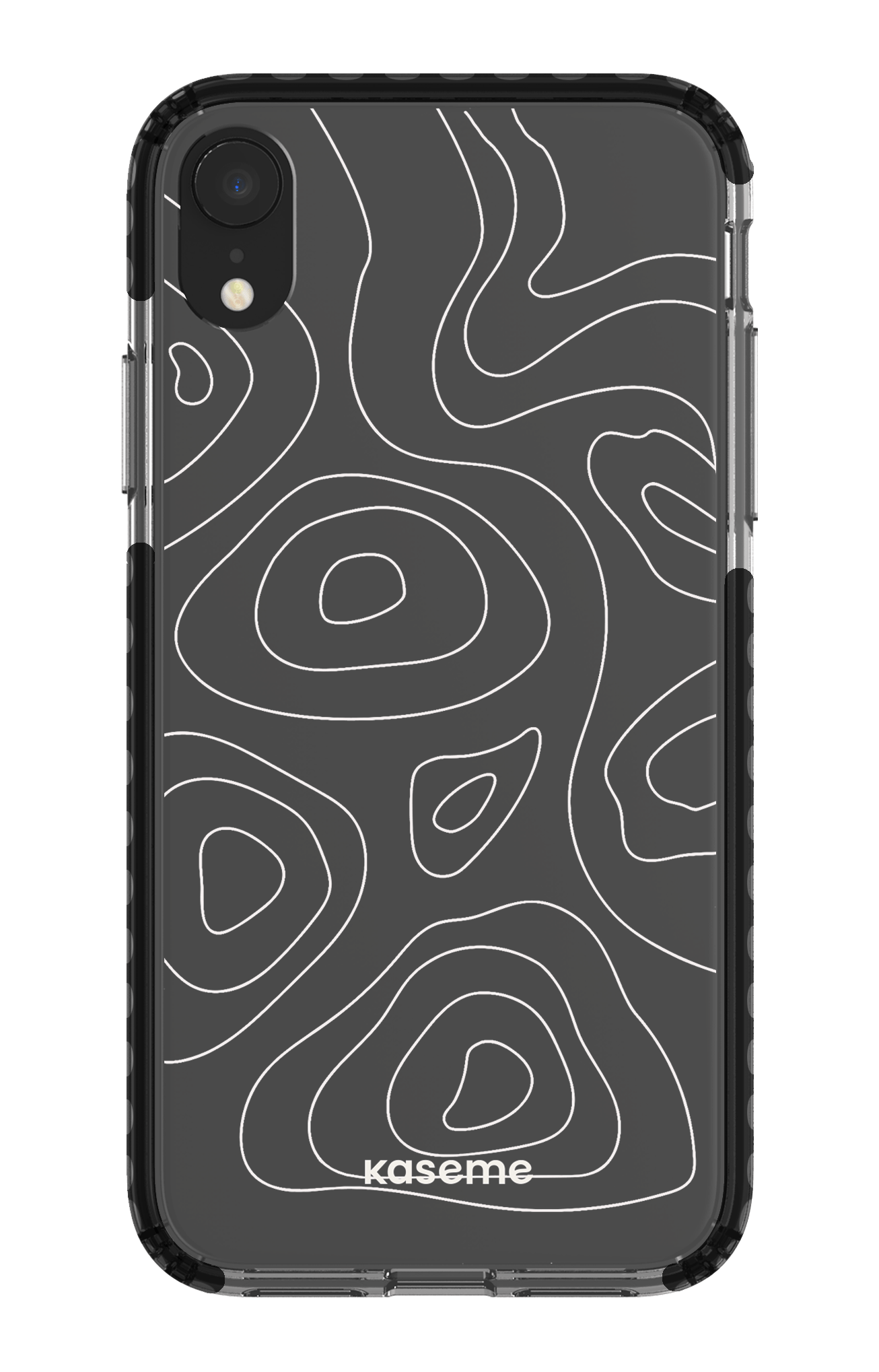 iPhone XR Clear Case - Black Enigma Clear Case -