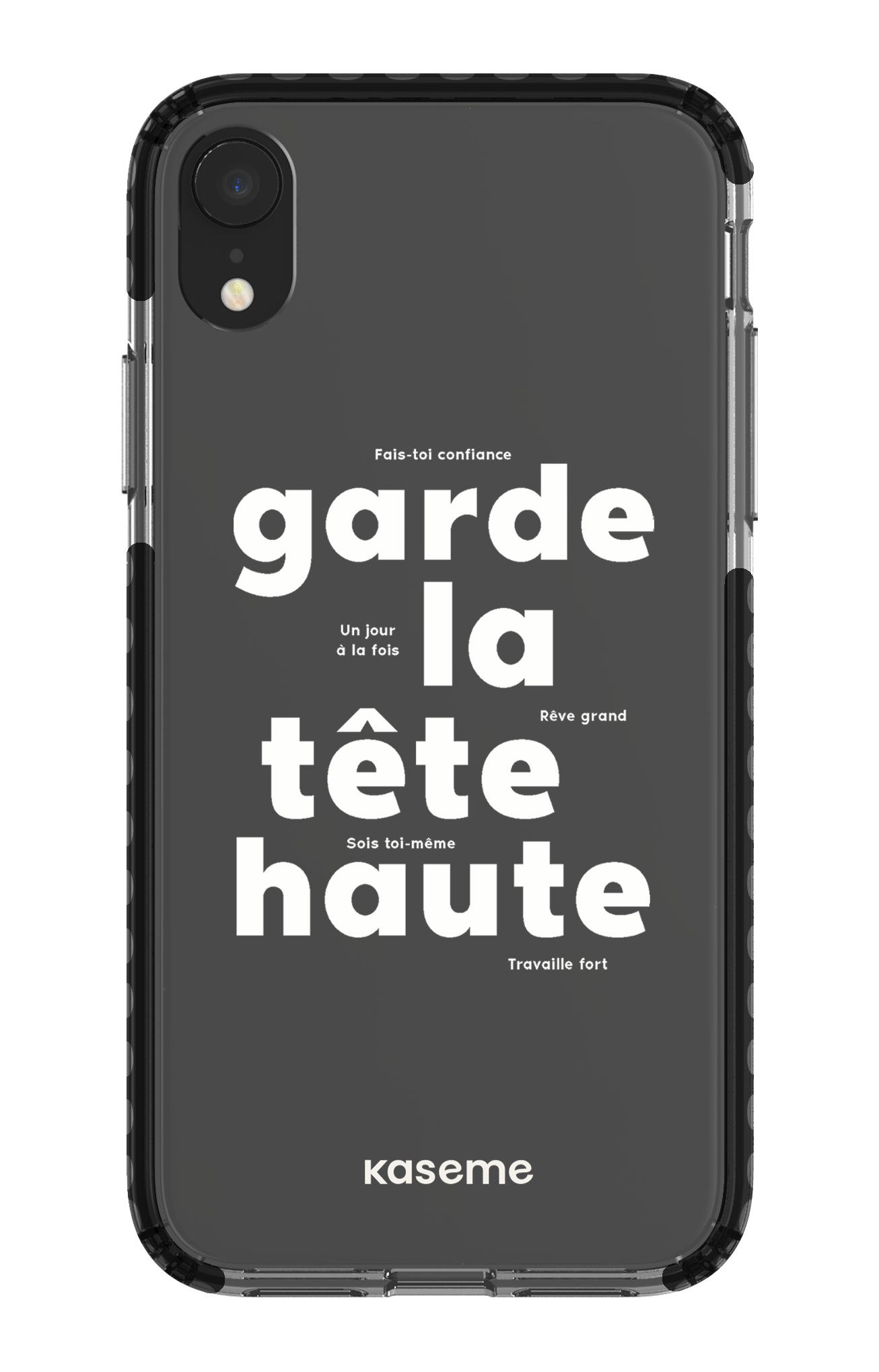 iPhone XR Clear Case - Black État d'esprit Clear Case -