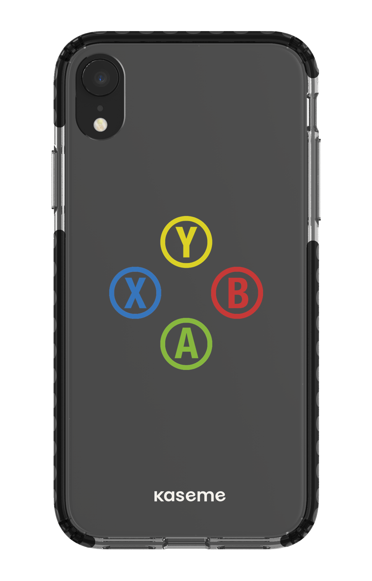 iPhone XR Clear Case - Black Game clear case -
