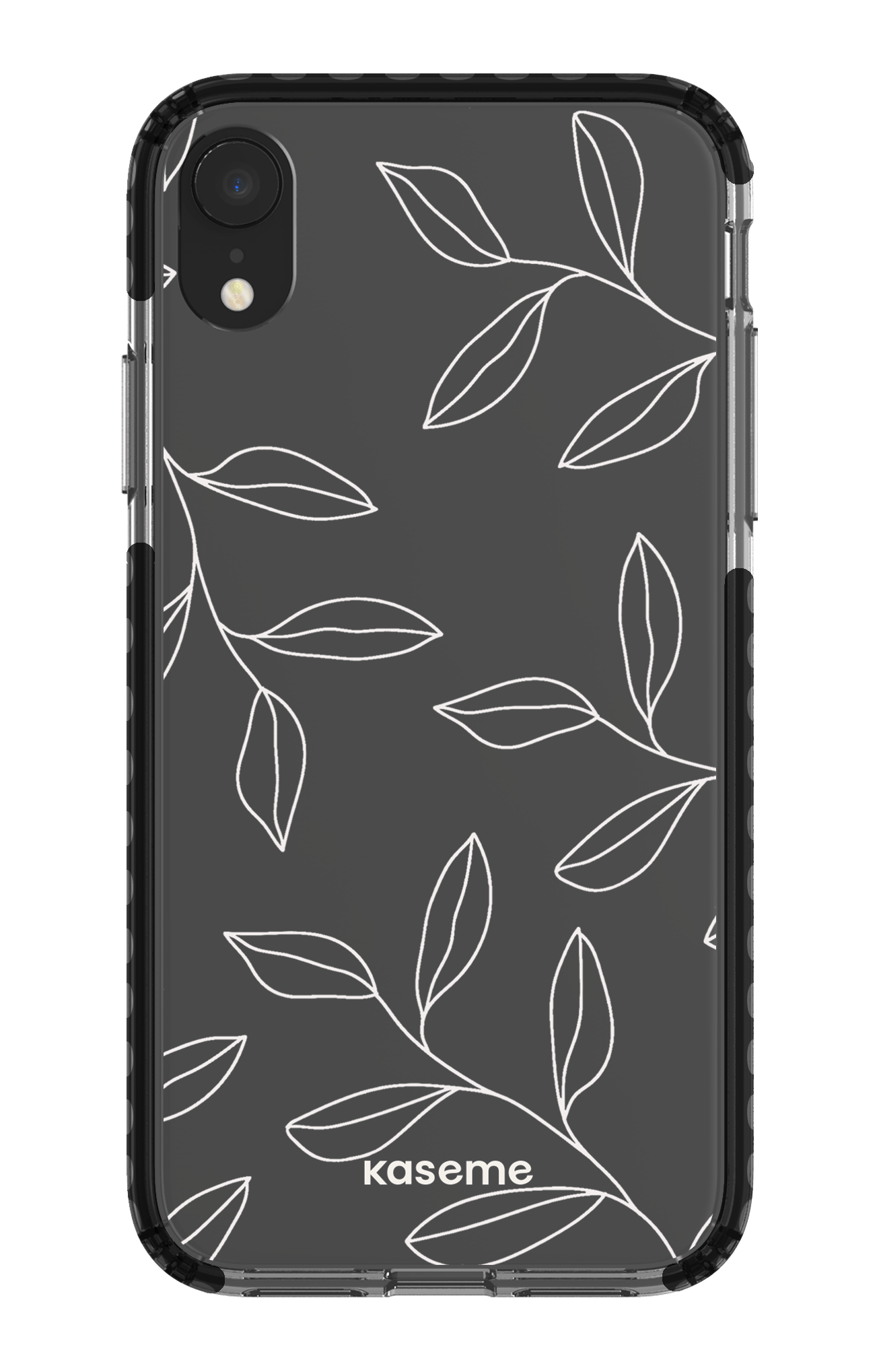 iPhone XR Clear Case - Black Gloomy Clear Case -