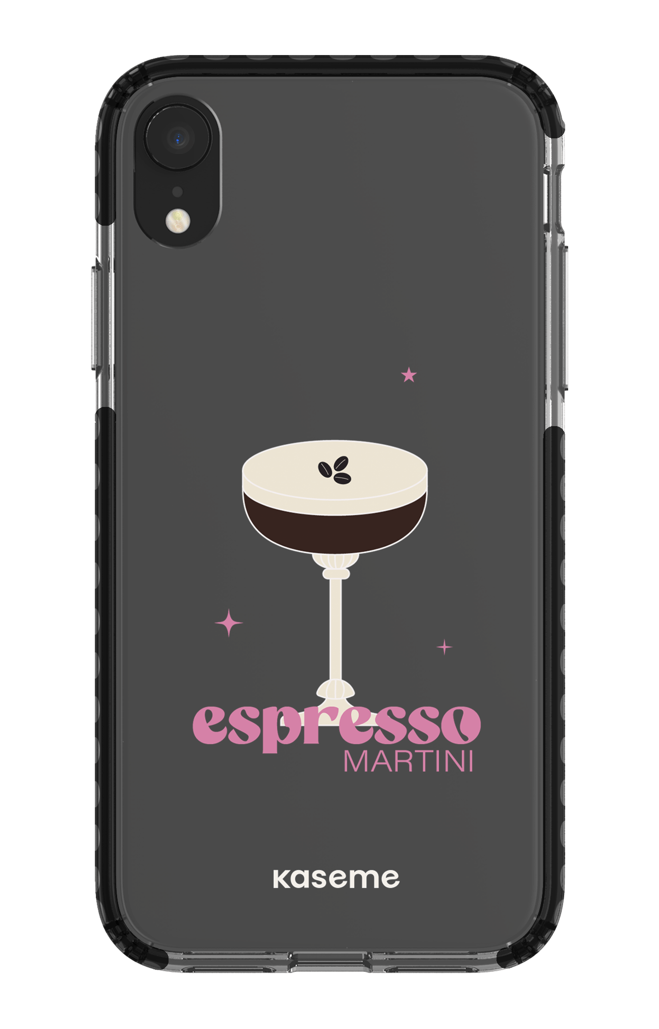 iPhone XR Clear Case - Black Hold My Tiny Clear Case -